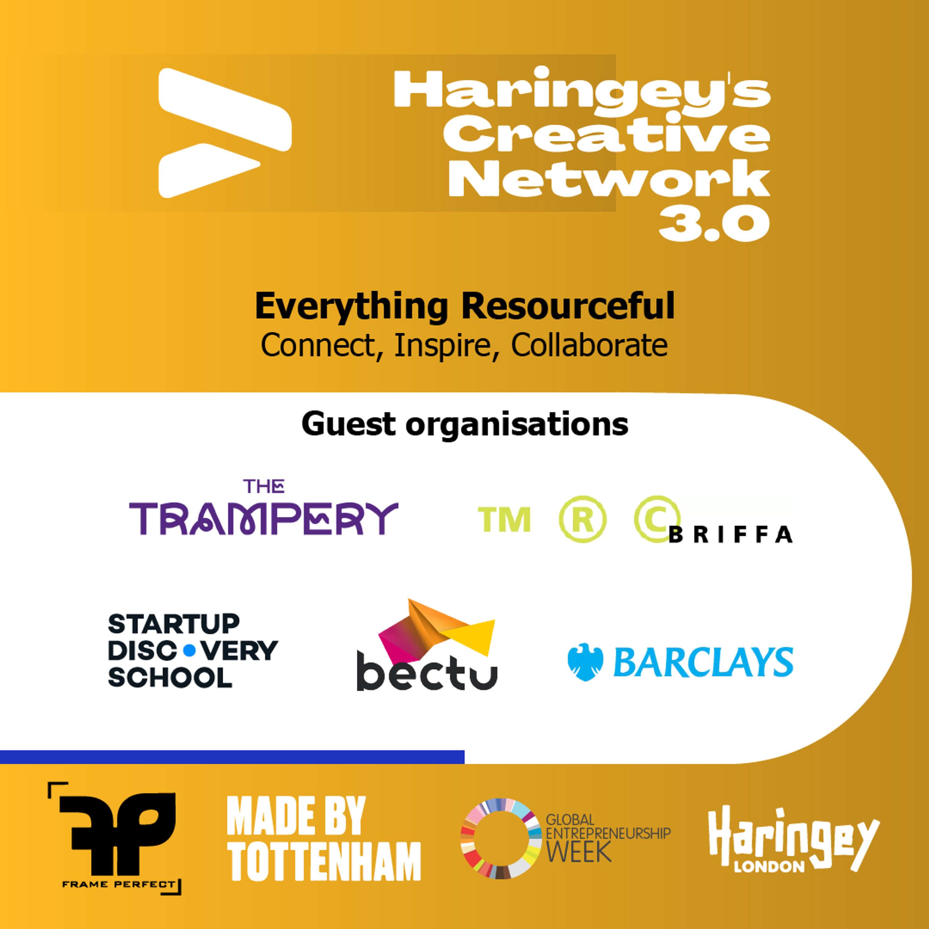 Haringey's Creative Network 3.0 Connect with the featured Organisations by Frame Perfect, The Collective