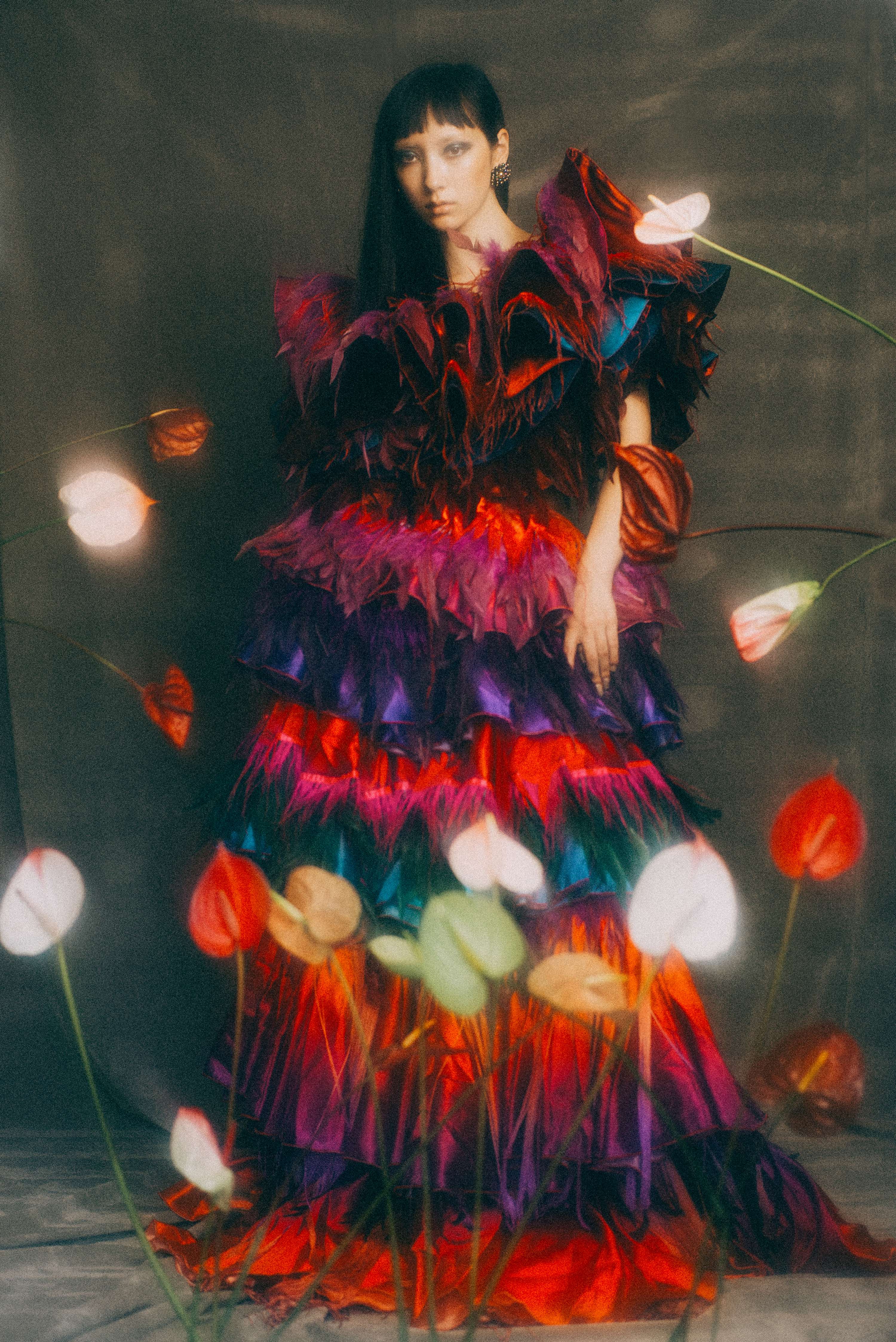 Flower project by Mizuki Sakakibara. Freelance Fashion Stylist London