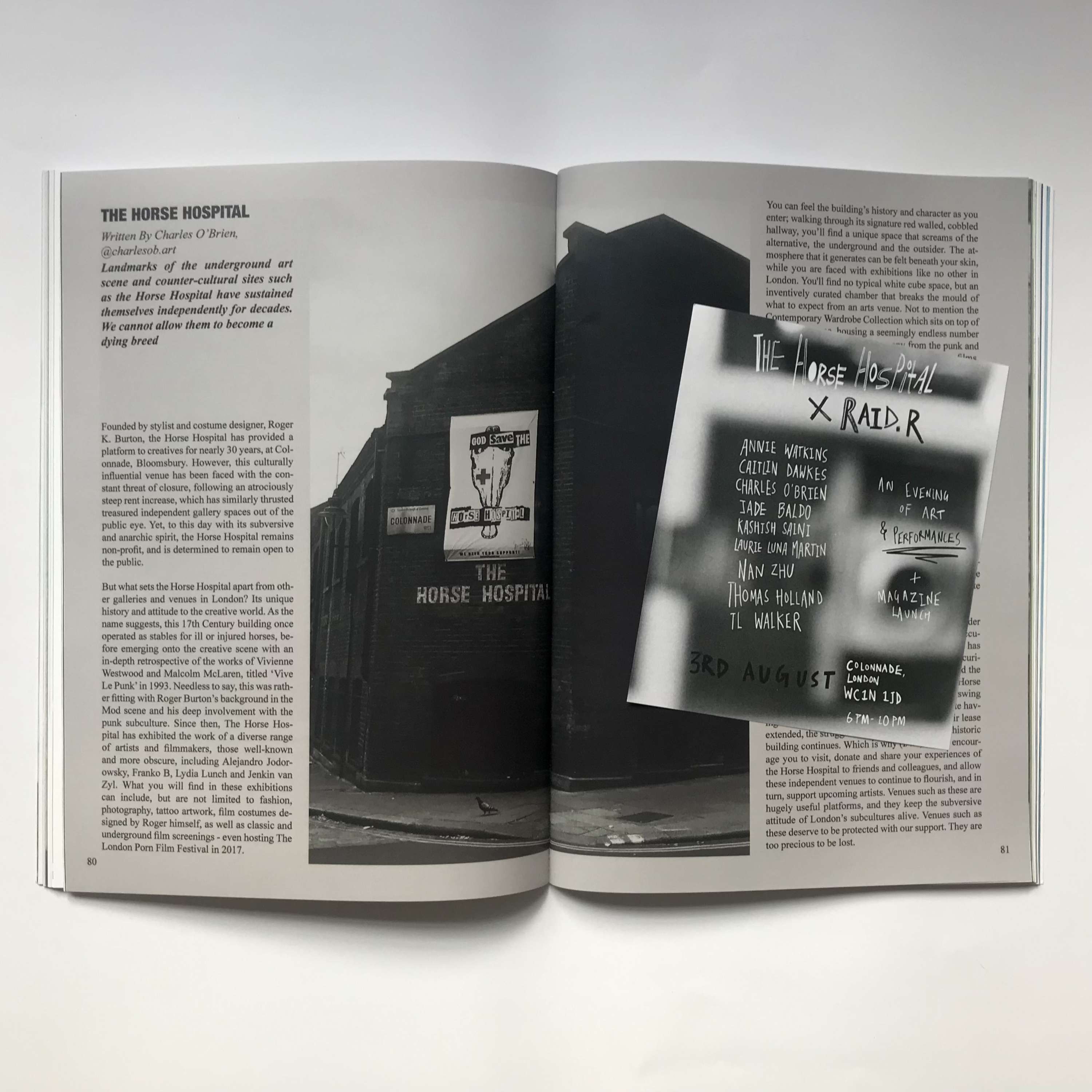 Raid.R Issue 4: magazine and launch event by Laurie Martin