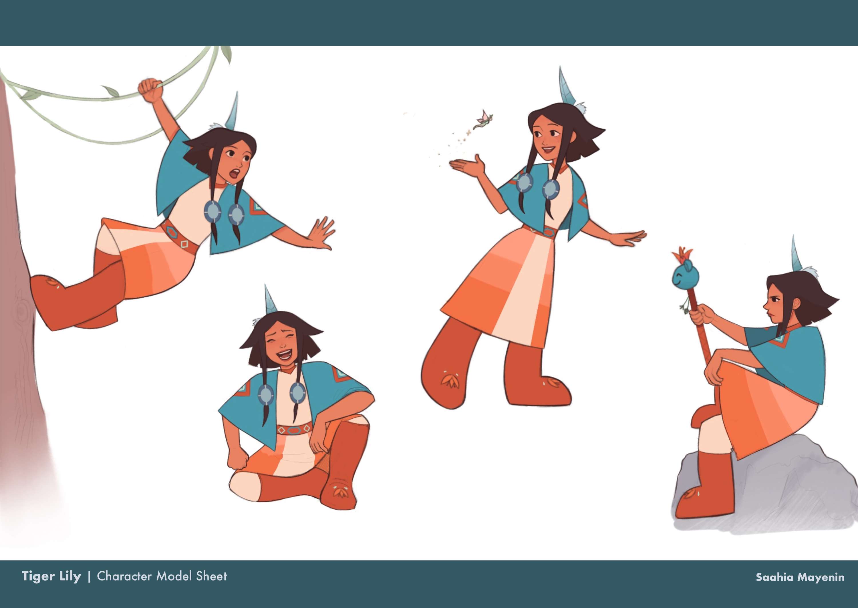 Tiger Lily - Character Design Project by Saahia Mayenin