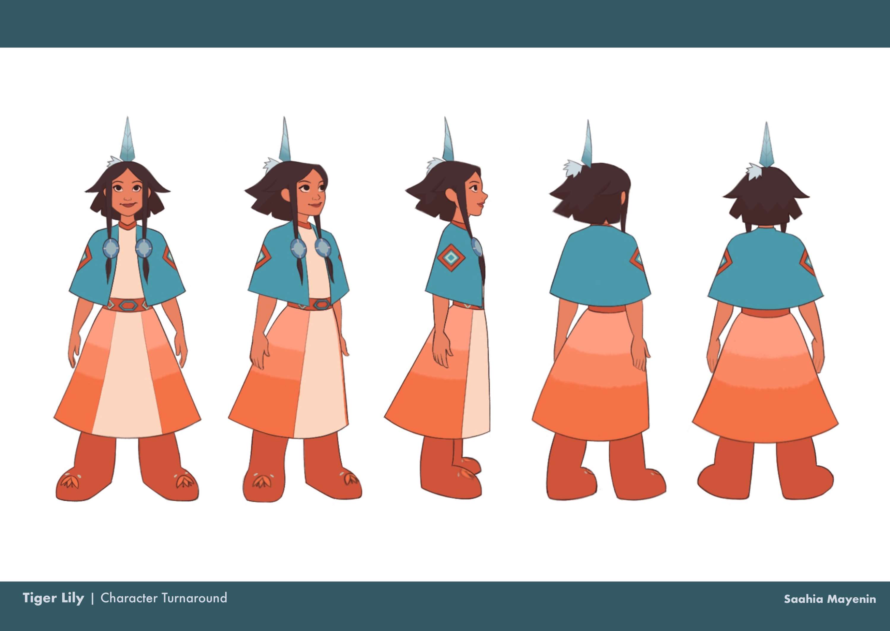 Tiger Lily - Character Design Project by Saahia Mayenin