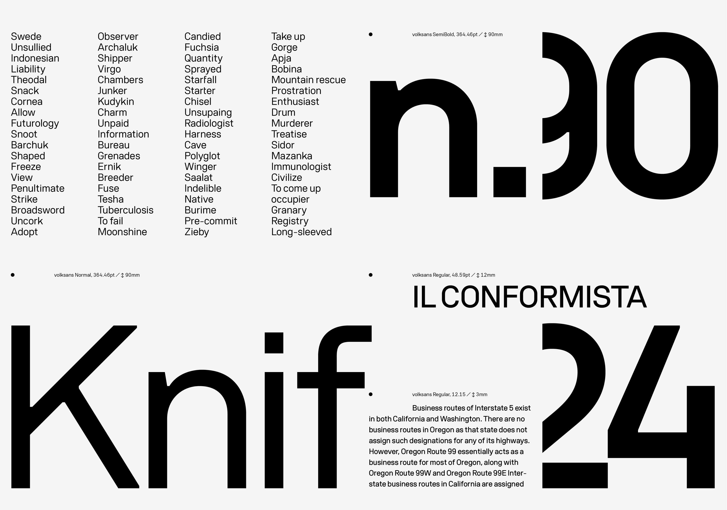 volksans / Typeface by Radmir Volk