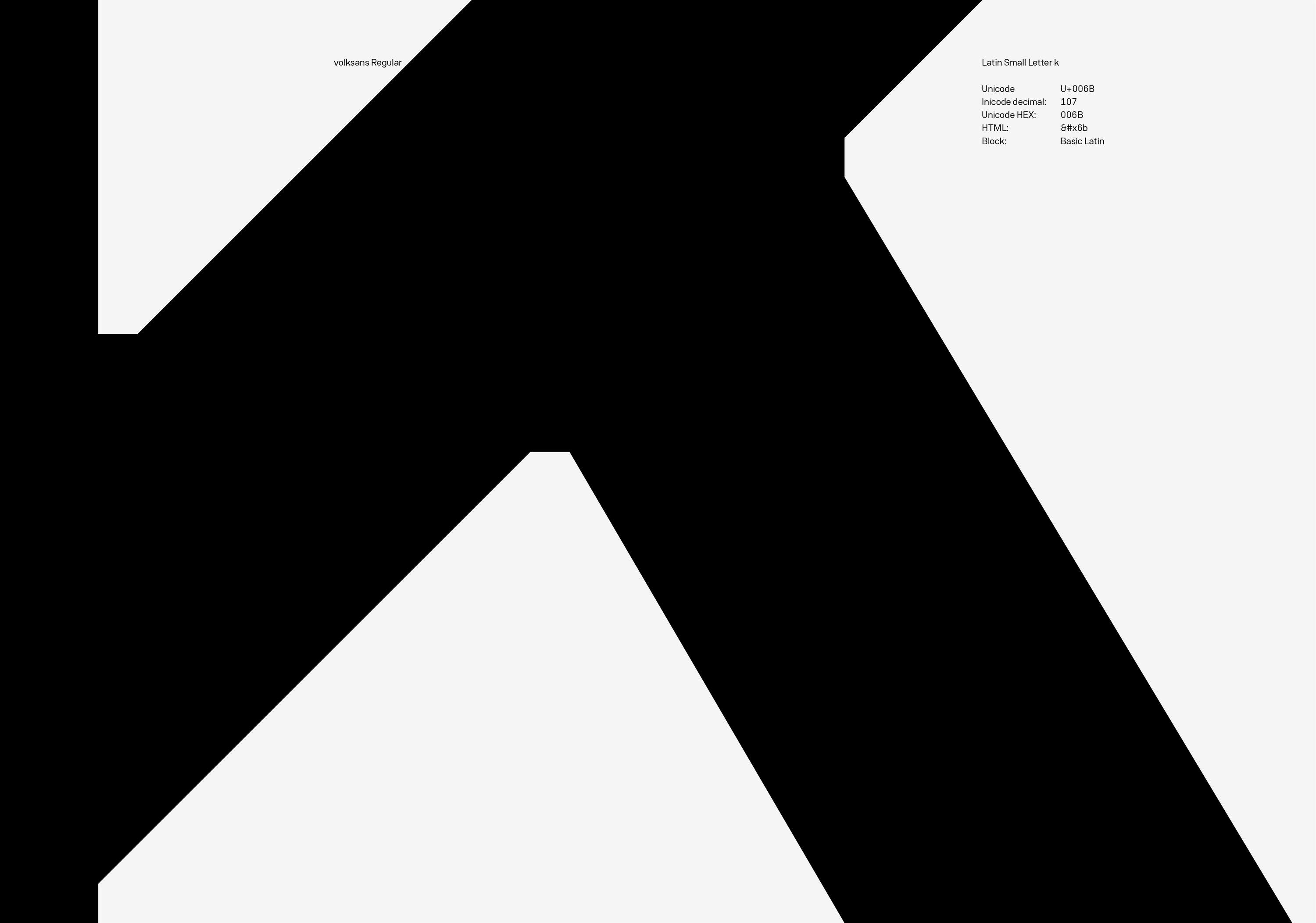 volksans / Typeface by Radmir Volk