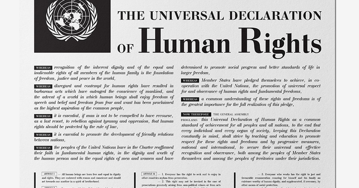 The Universal Declaration of Human Rights / Poster | The Dots