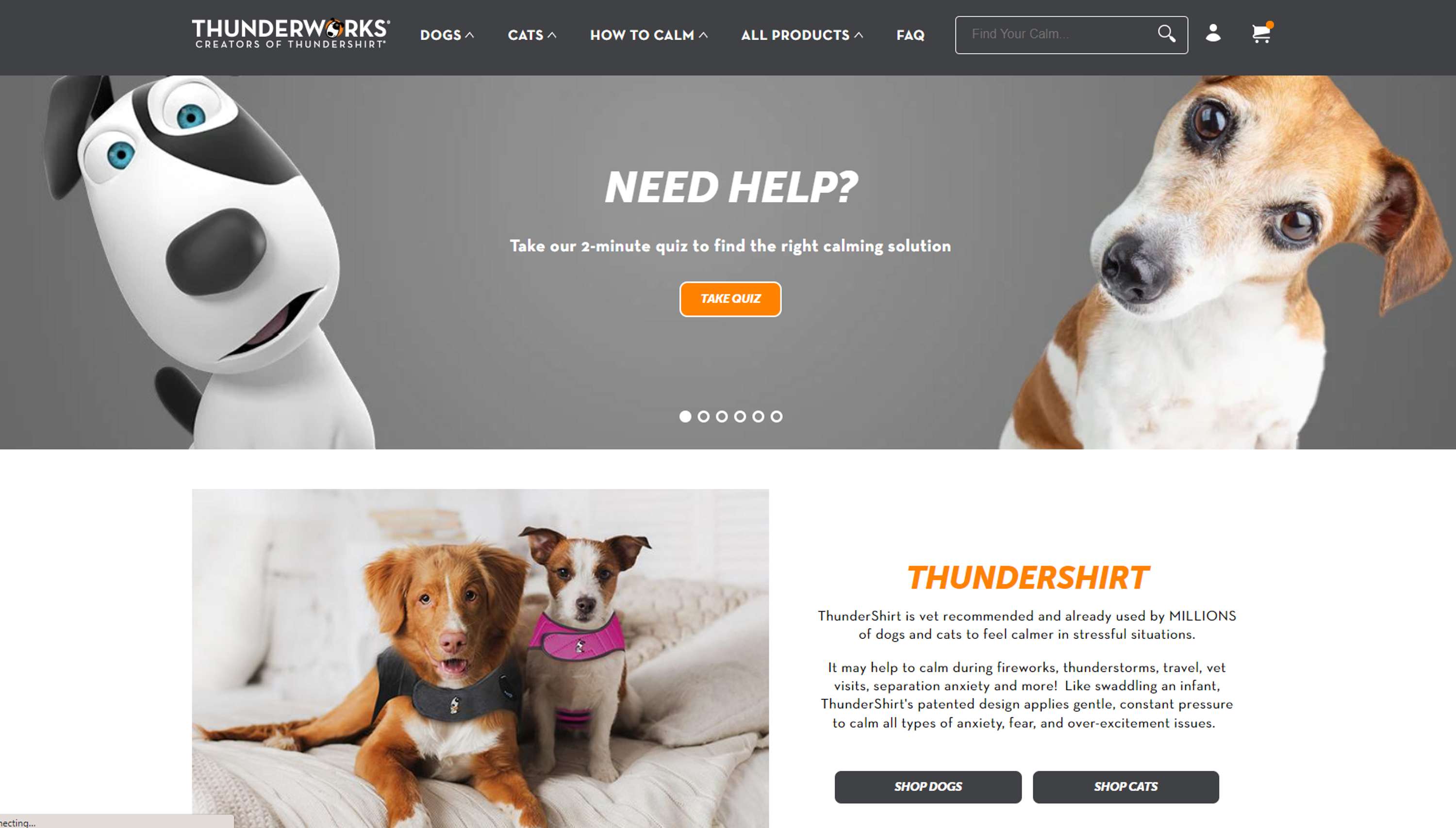 Thundershirt.com - Pet Shop (from Dawn theme) by Yasuhiro Ishimoto