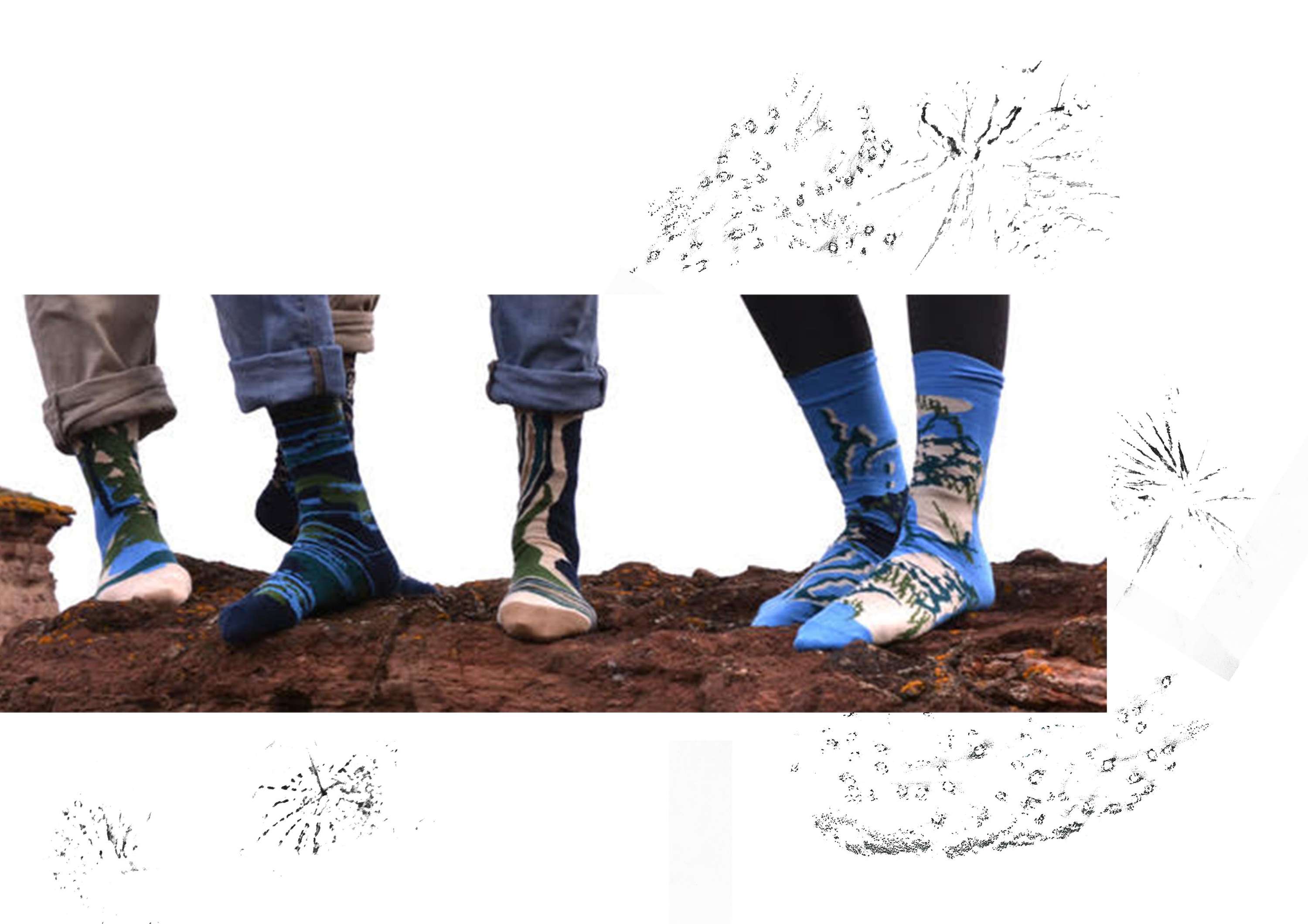 SERKLES - Healing in Oban Odd Sock Collection by Renuka Ramanujam