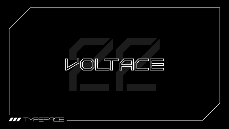 Voltace Typeface by Rajim Uddin