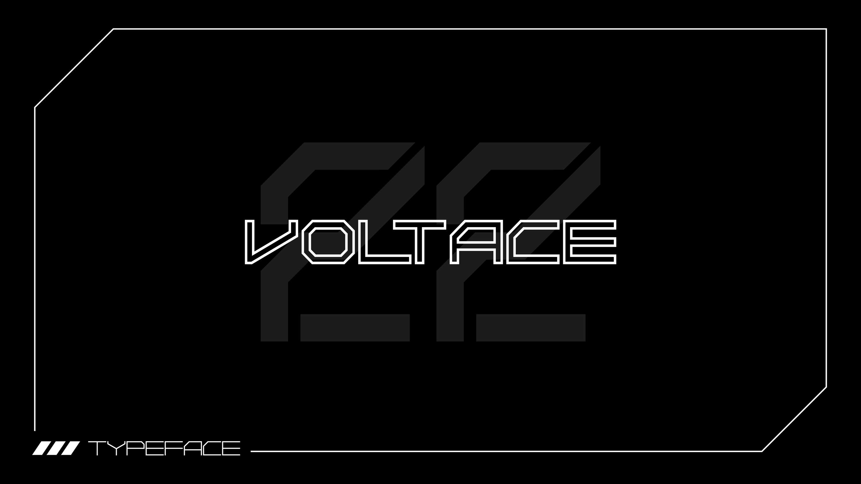 Voltace Typeface by Rajim Uddin