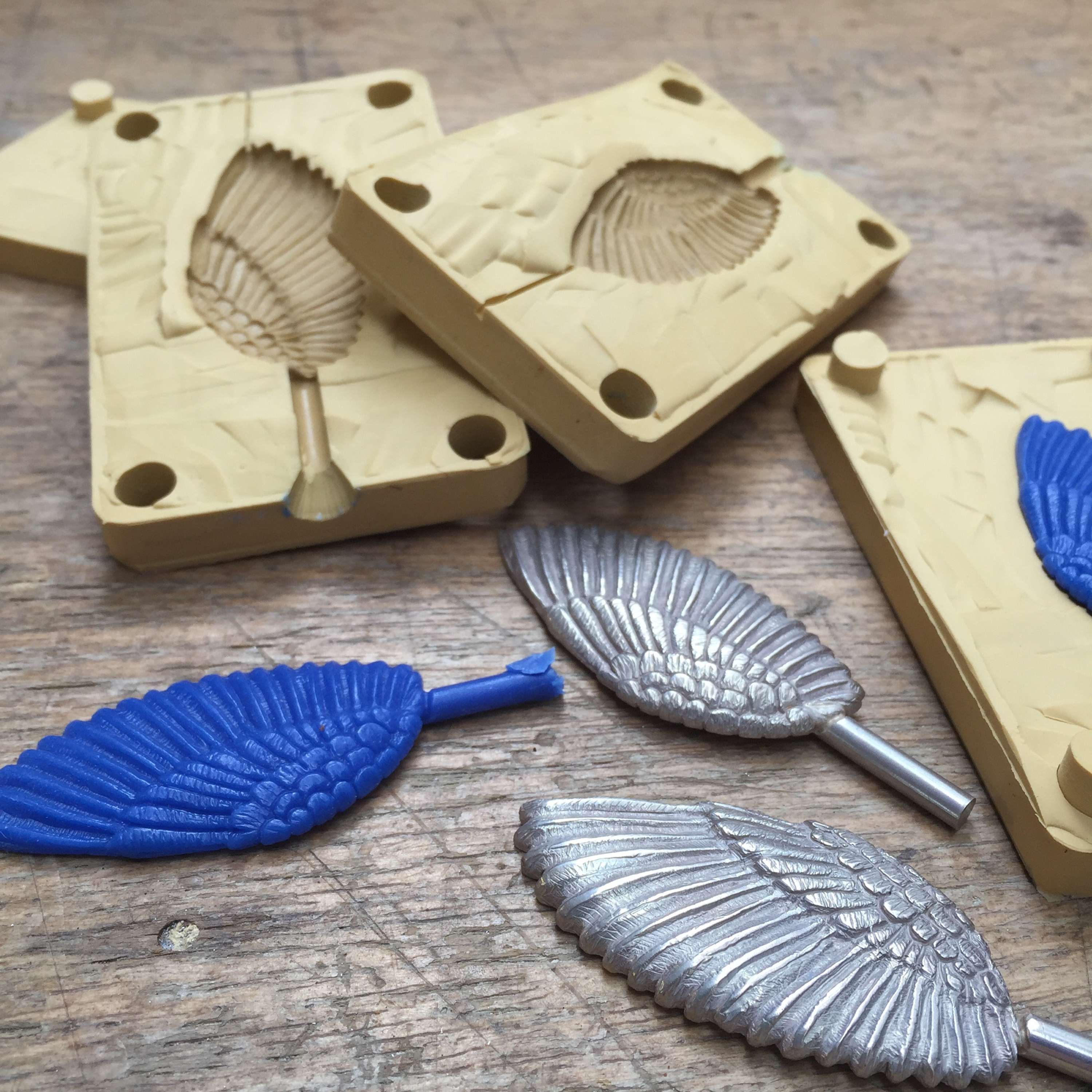 Wax carving for casting by Vicky Forrester
