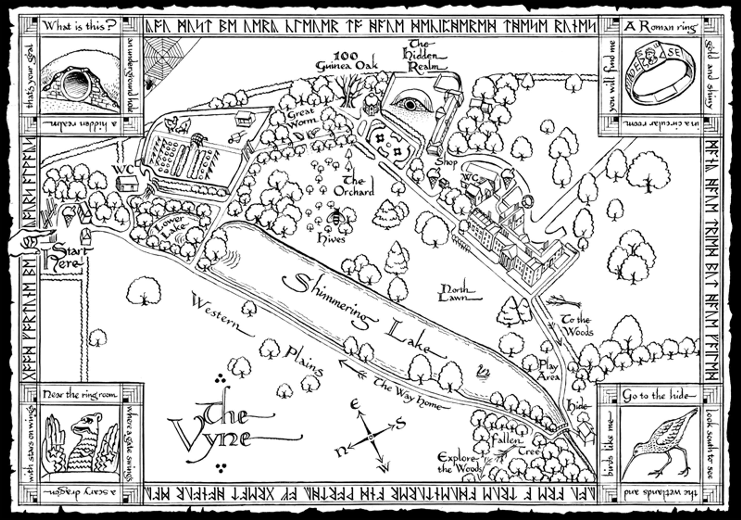National Trust Tolkien-Inspired Visitor Activity Map by William Webb