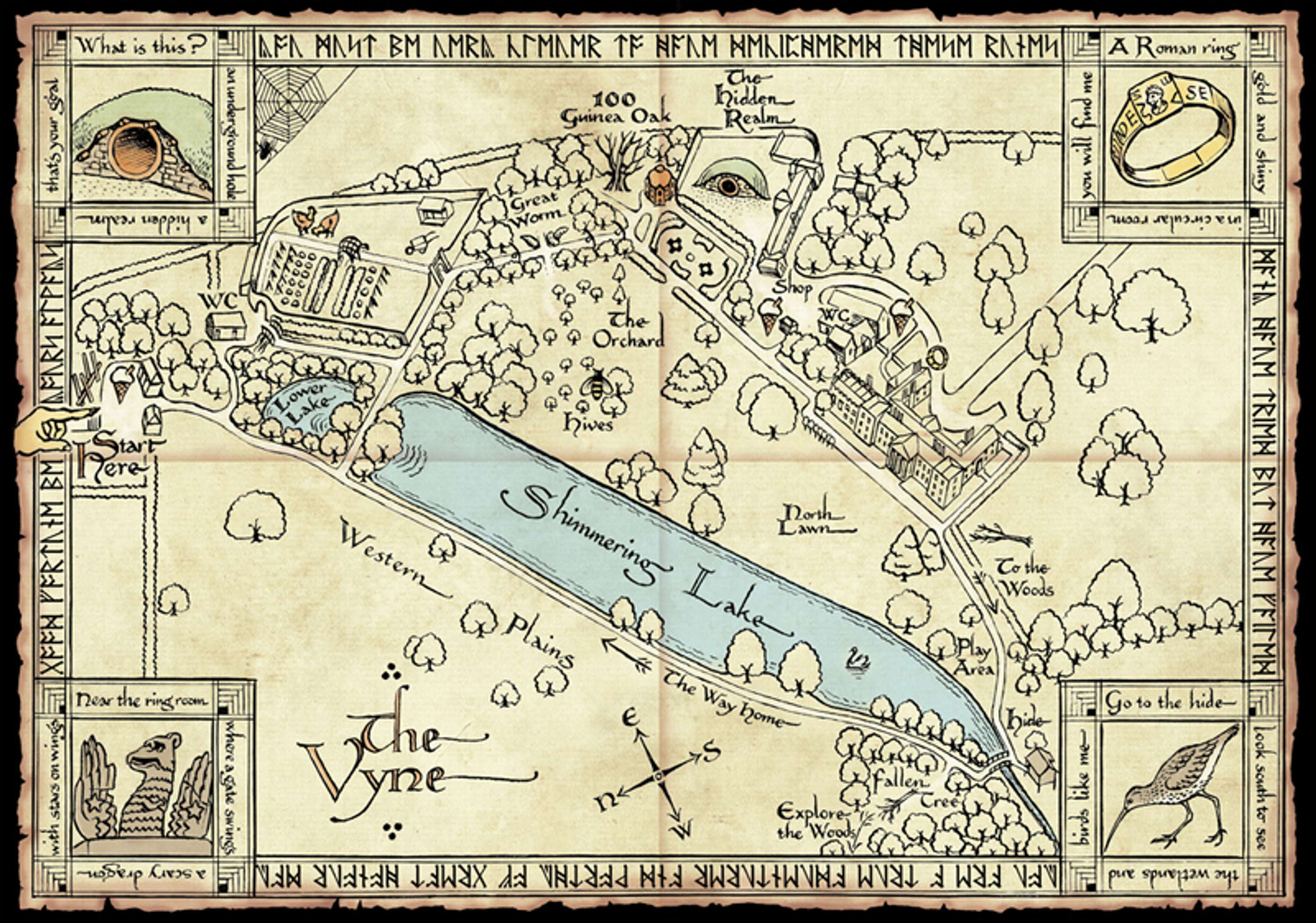 National Trust Tolkien-Inspired Visitor Activity Map by William Webb