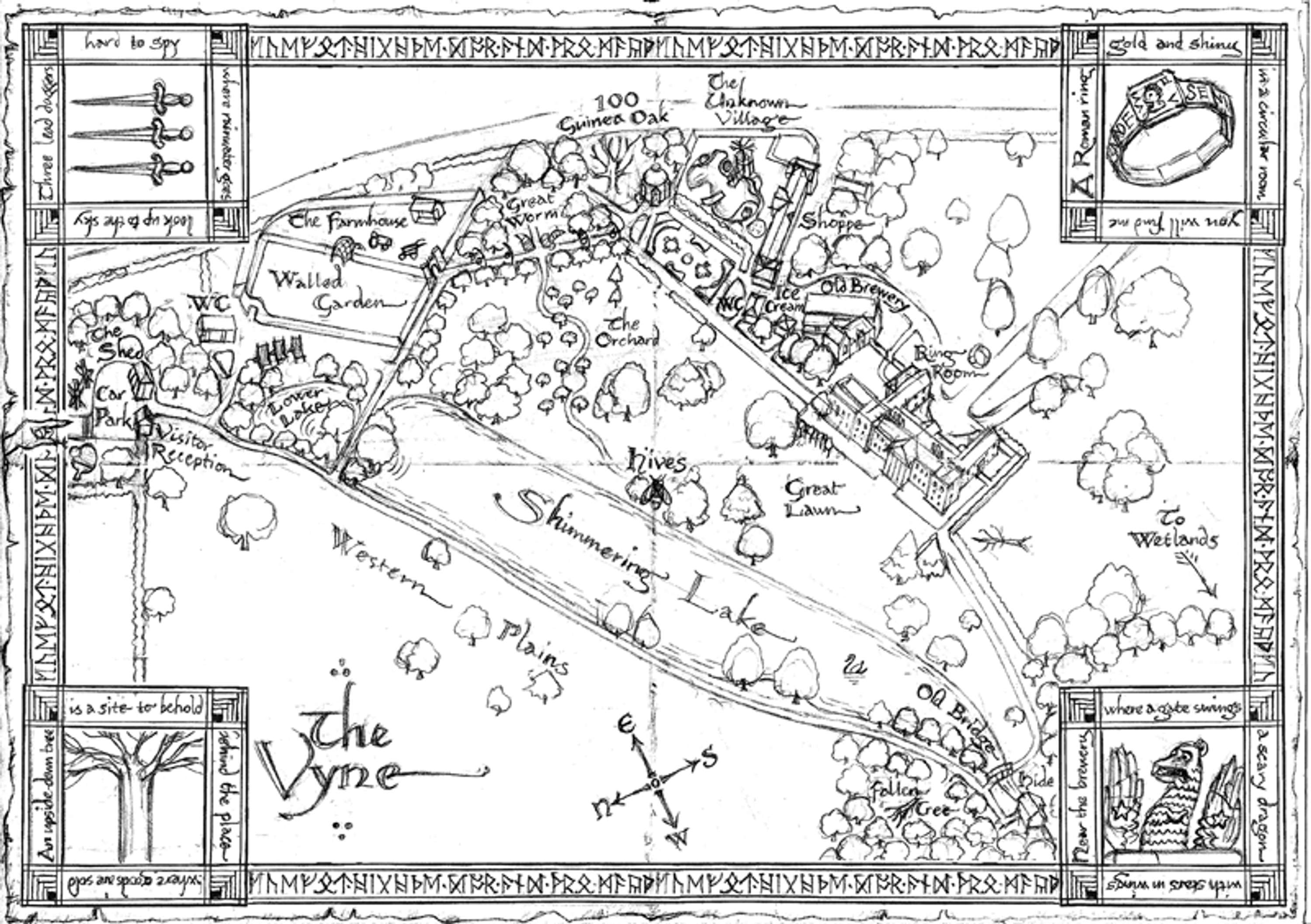 National Trust Tolkien-Inspired Visitor Activity Map by William Webb