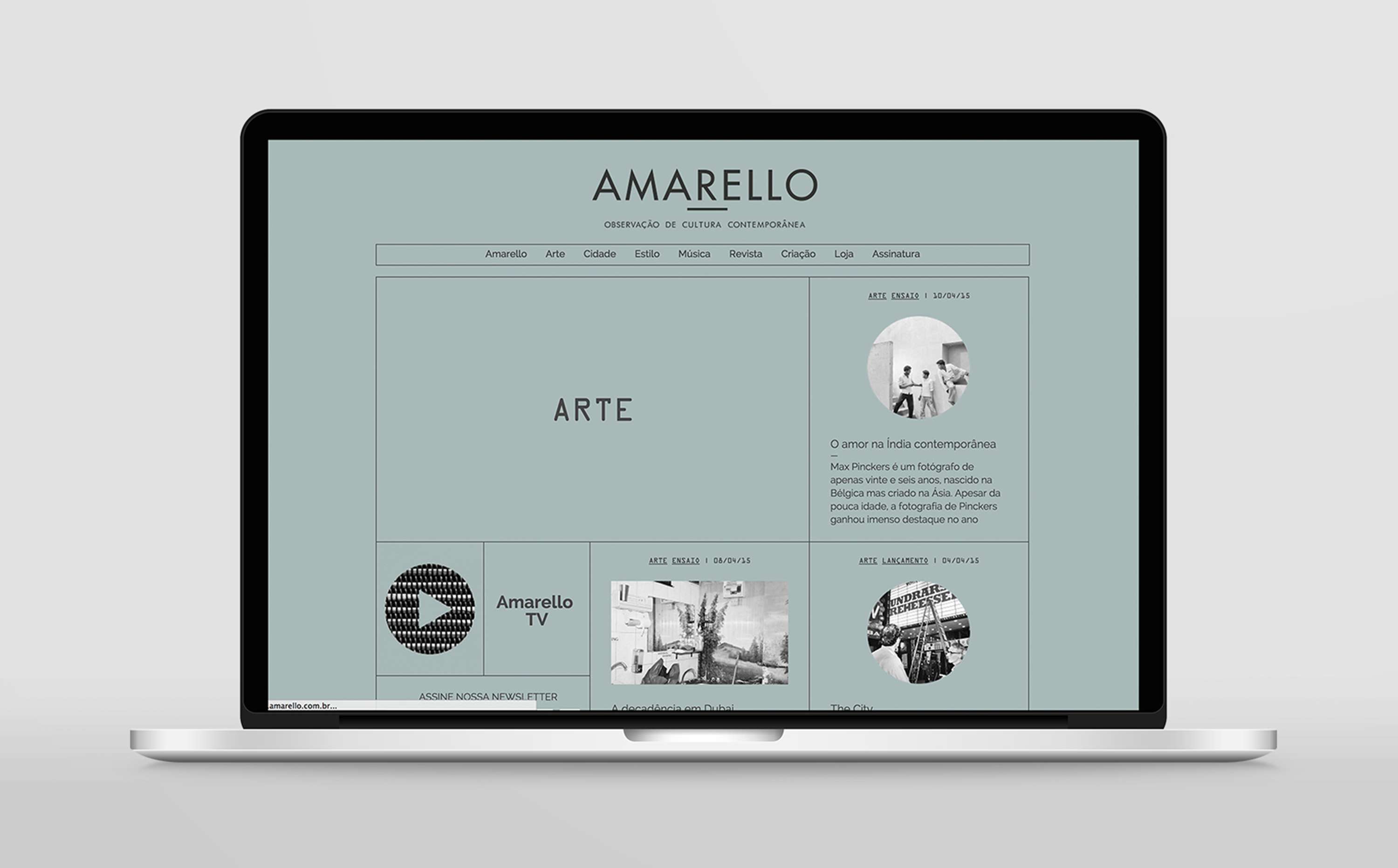 Amarello Website [2014] by Frederico Floeter