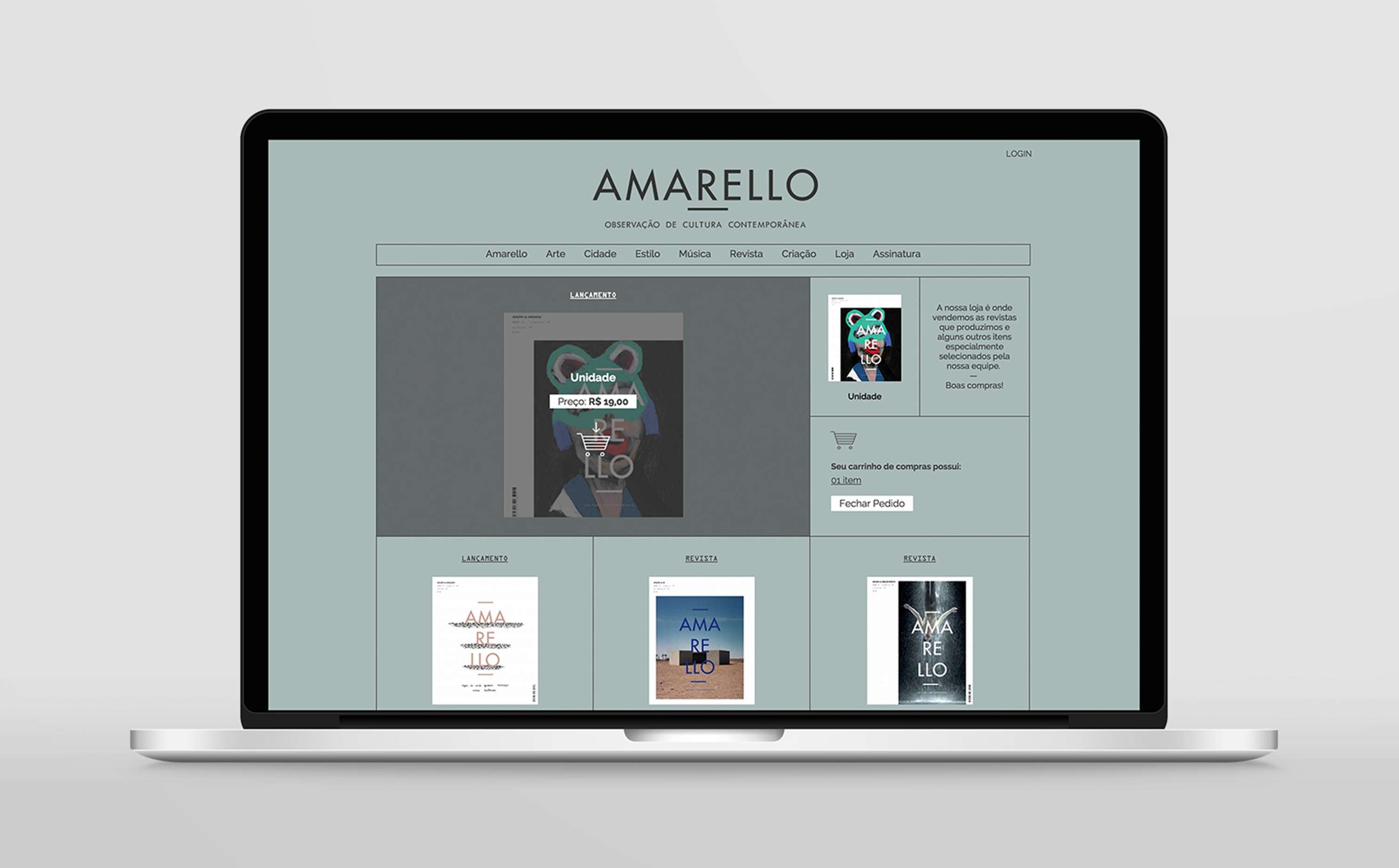 Amarello Website [2014] by Frederico Floeter