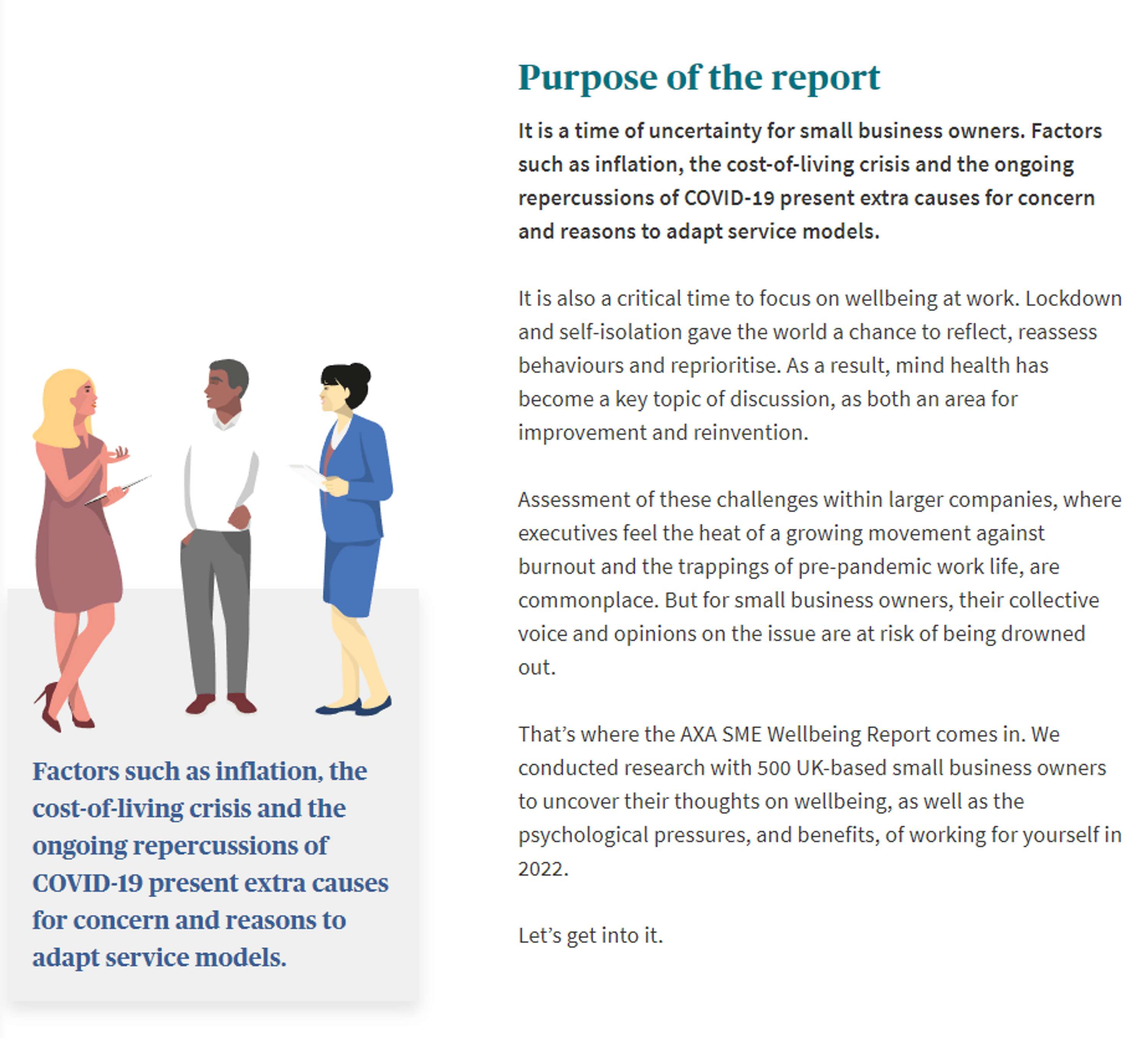 The AXA SME Wellbeing Report by Grant Bailey