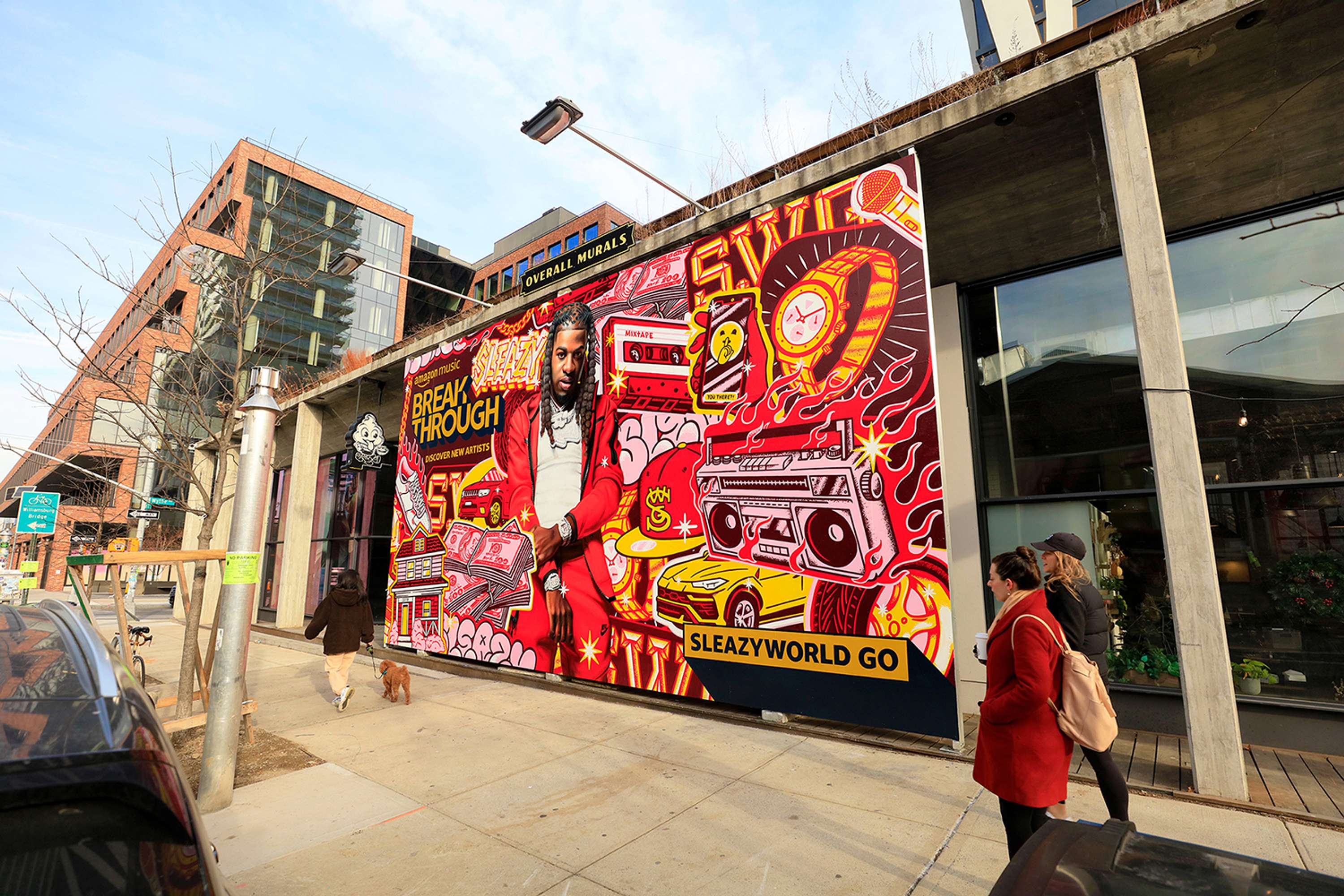 Sleazy World Go Mural - Amazon Music by Justin Poulter