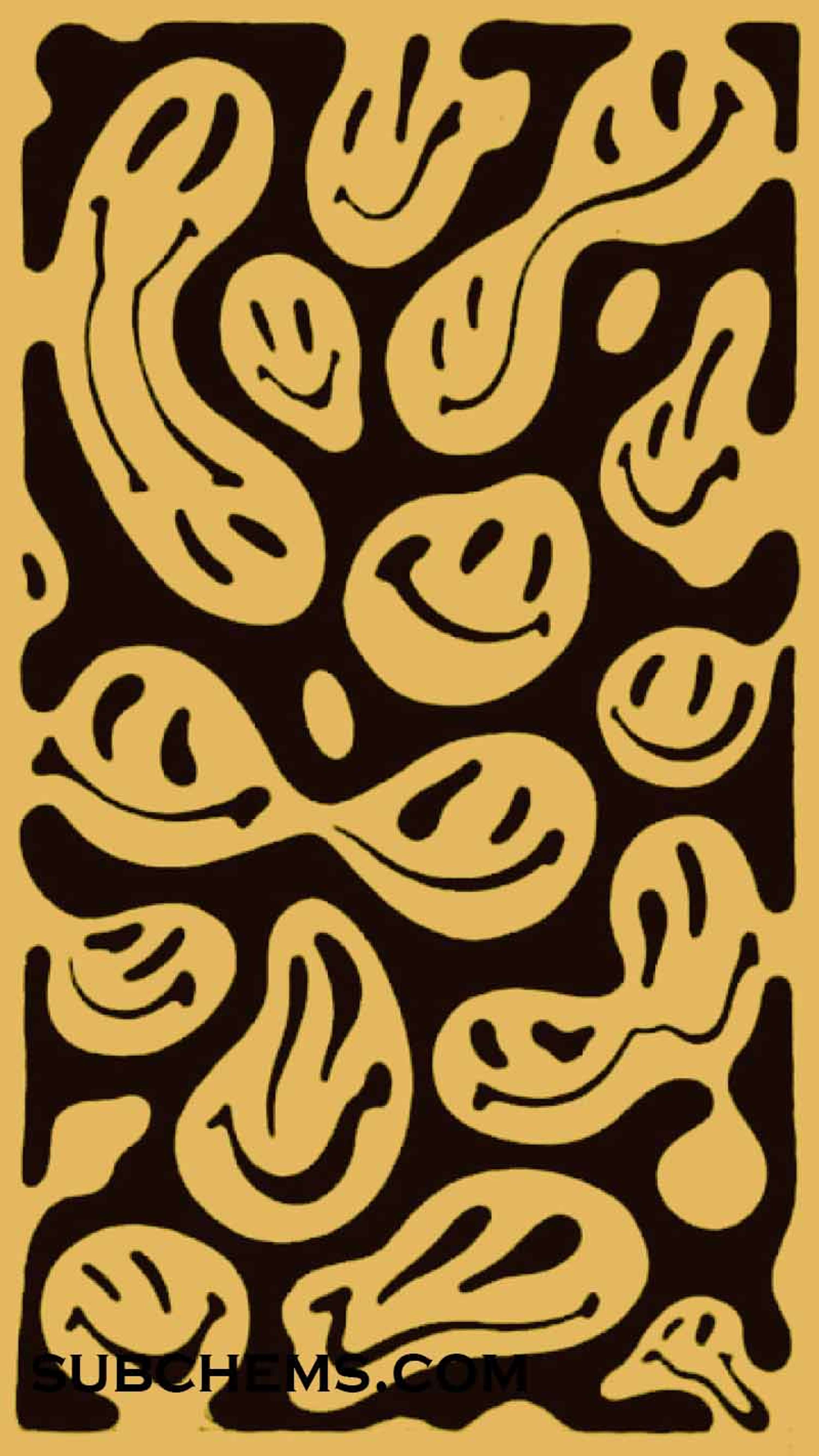 Trippy Circle Indie Smile by sean rio