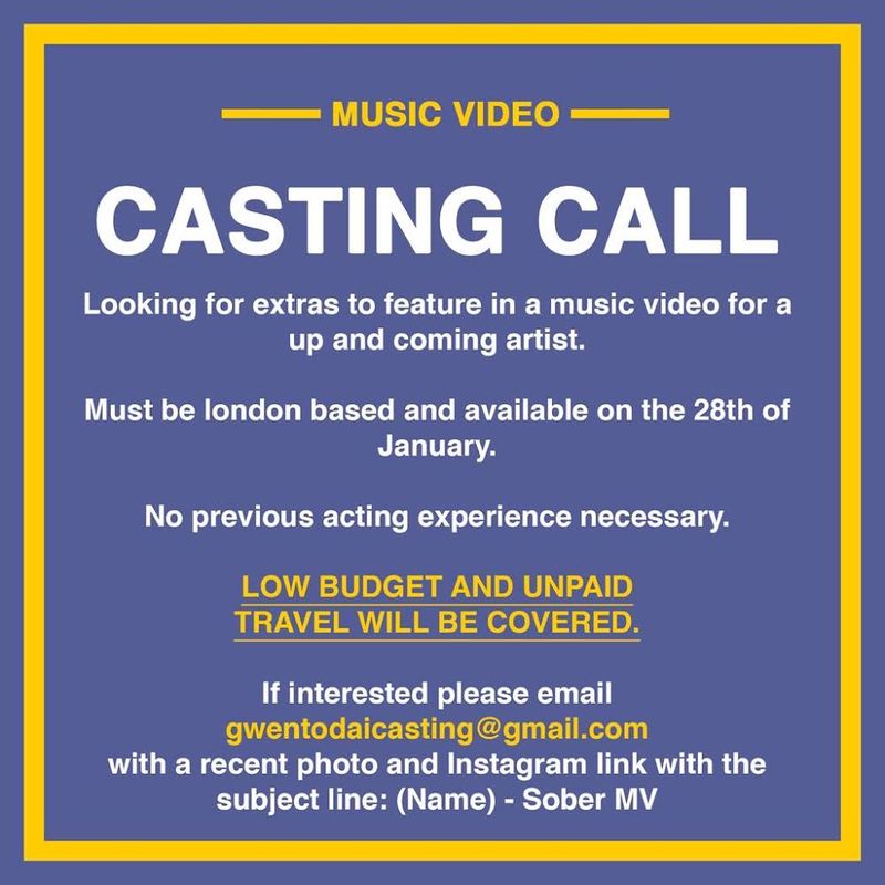 Casting Call for Music Video 28th January by Jarvis Akenteng
