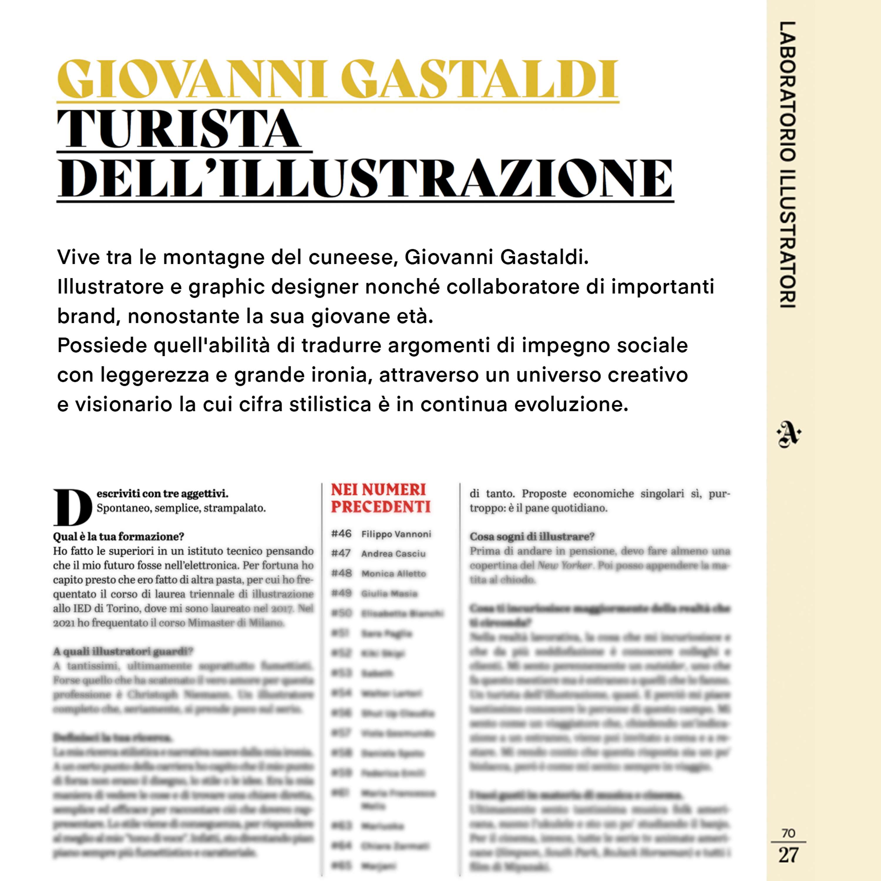 Artribune interview by Giovanni Gastaldi