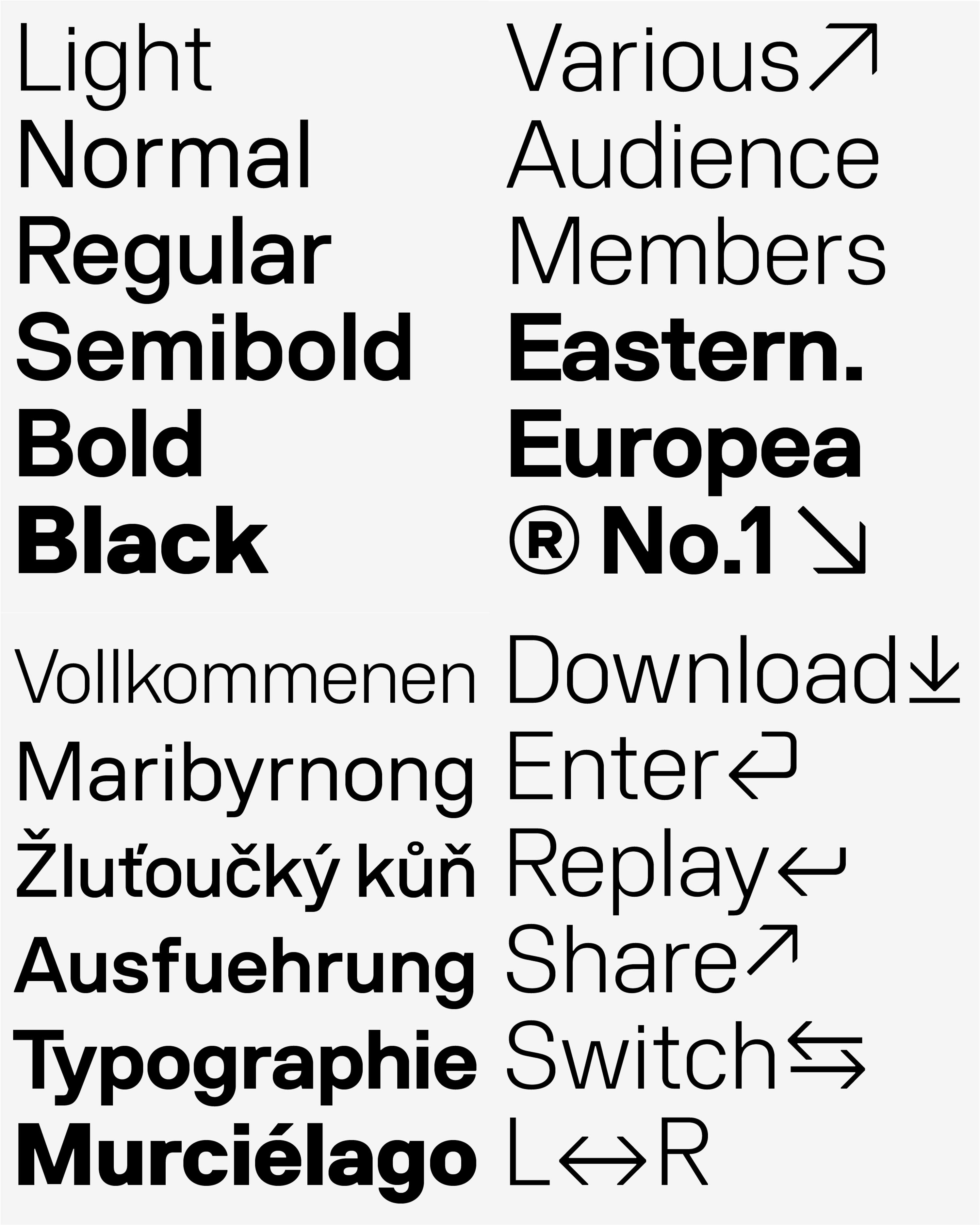 volksans / Typeface by Radmir Volk