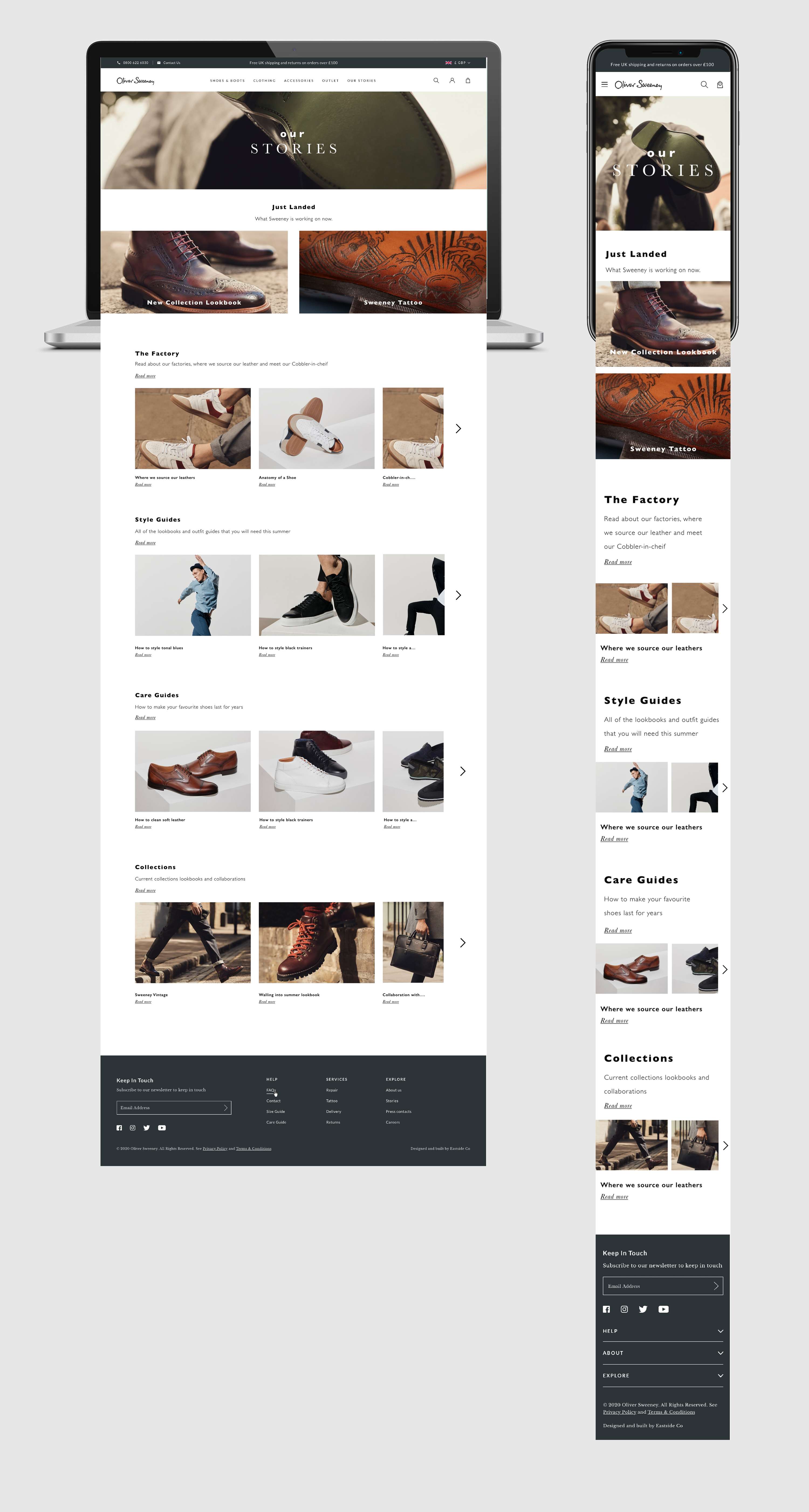 Oliver Sweeney Website by Michael Long