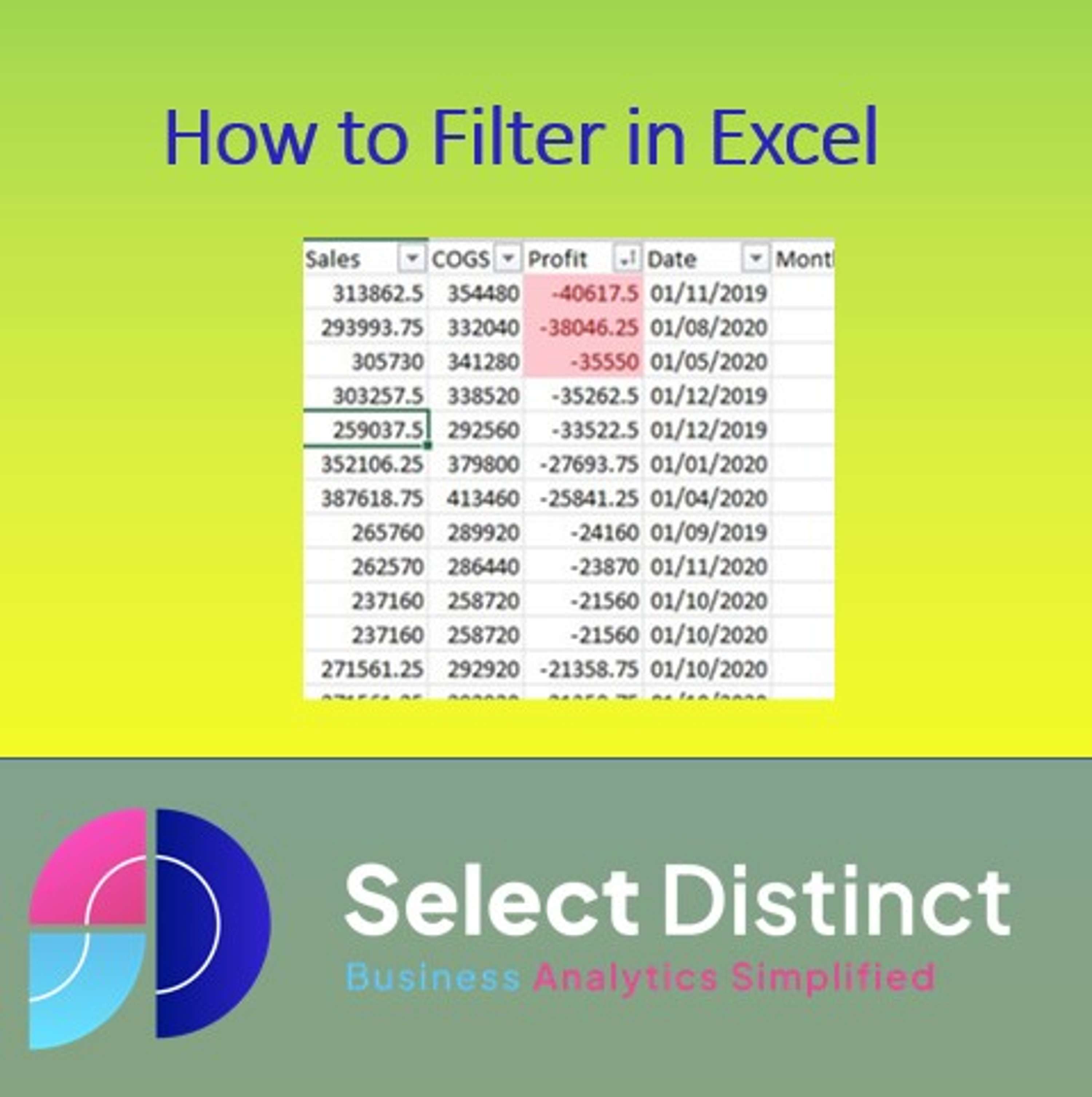 How to Filter in Excel by Simon Harrison