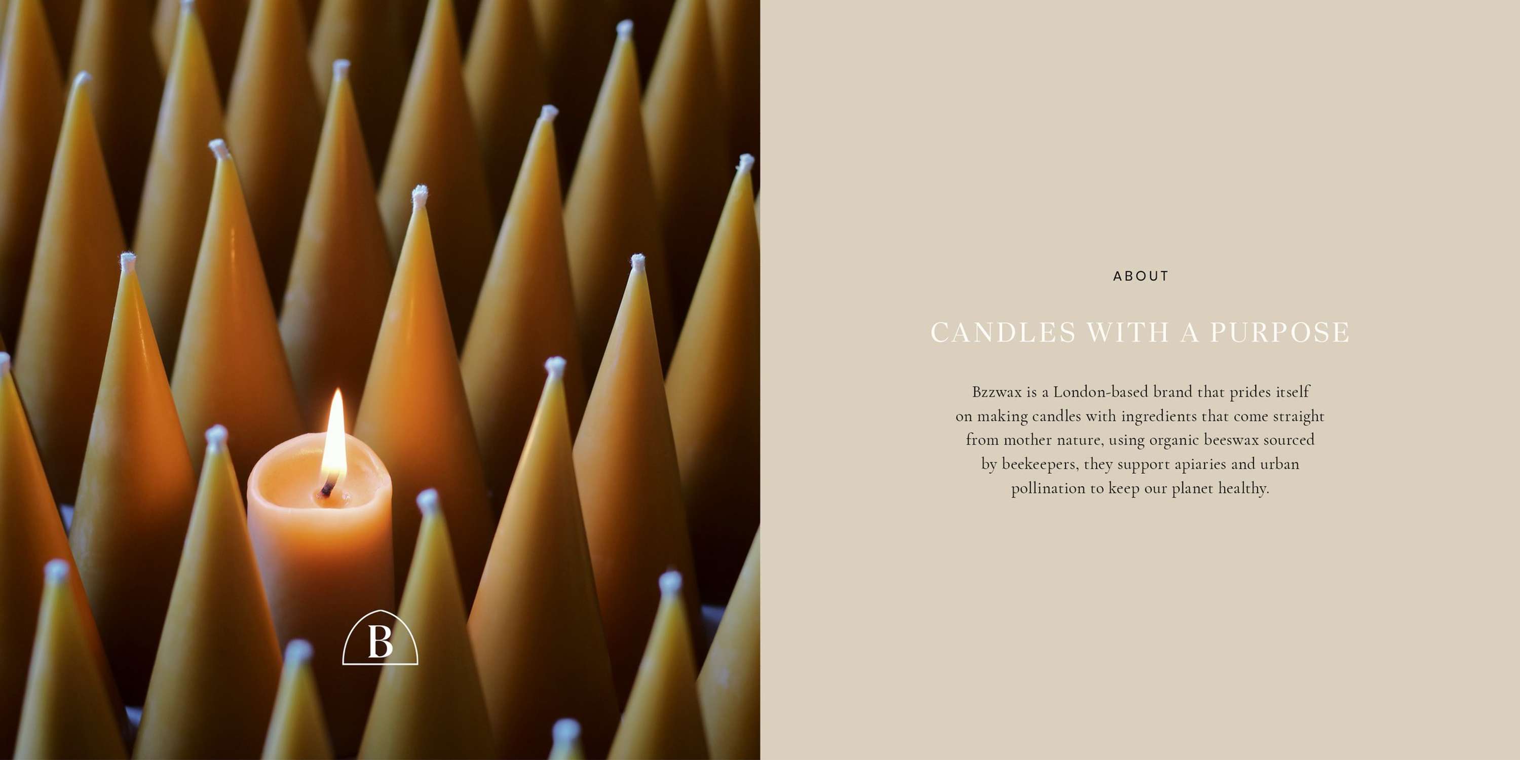 BZZWAX | Candles with a purpose by Roxane Cam