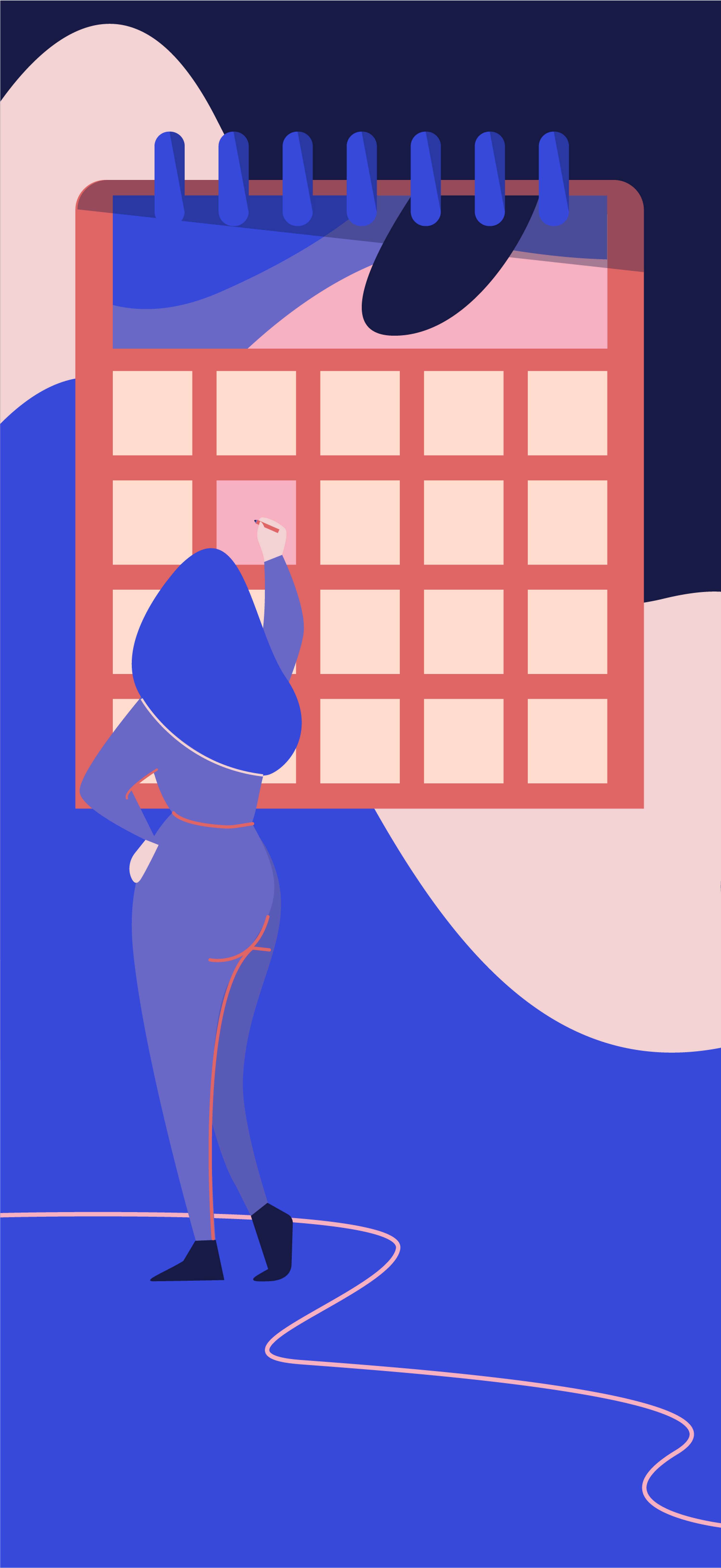 Illustration for app Vent Uno by Manuela Fiori