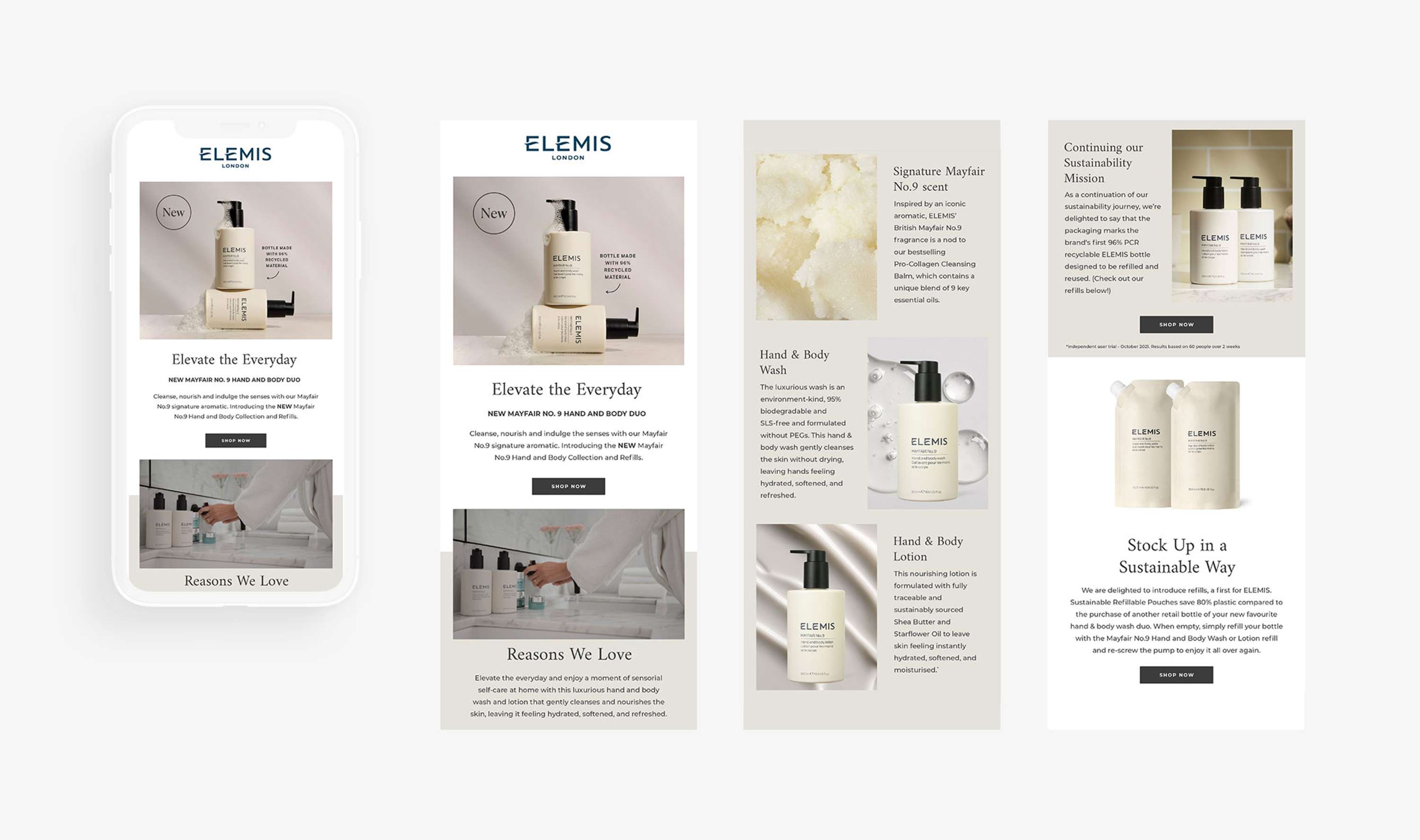Elemis Mayfair No9 Hand & Body - Global Asset Toolkit Rollout by Rachel Lewis