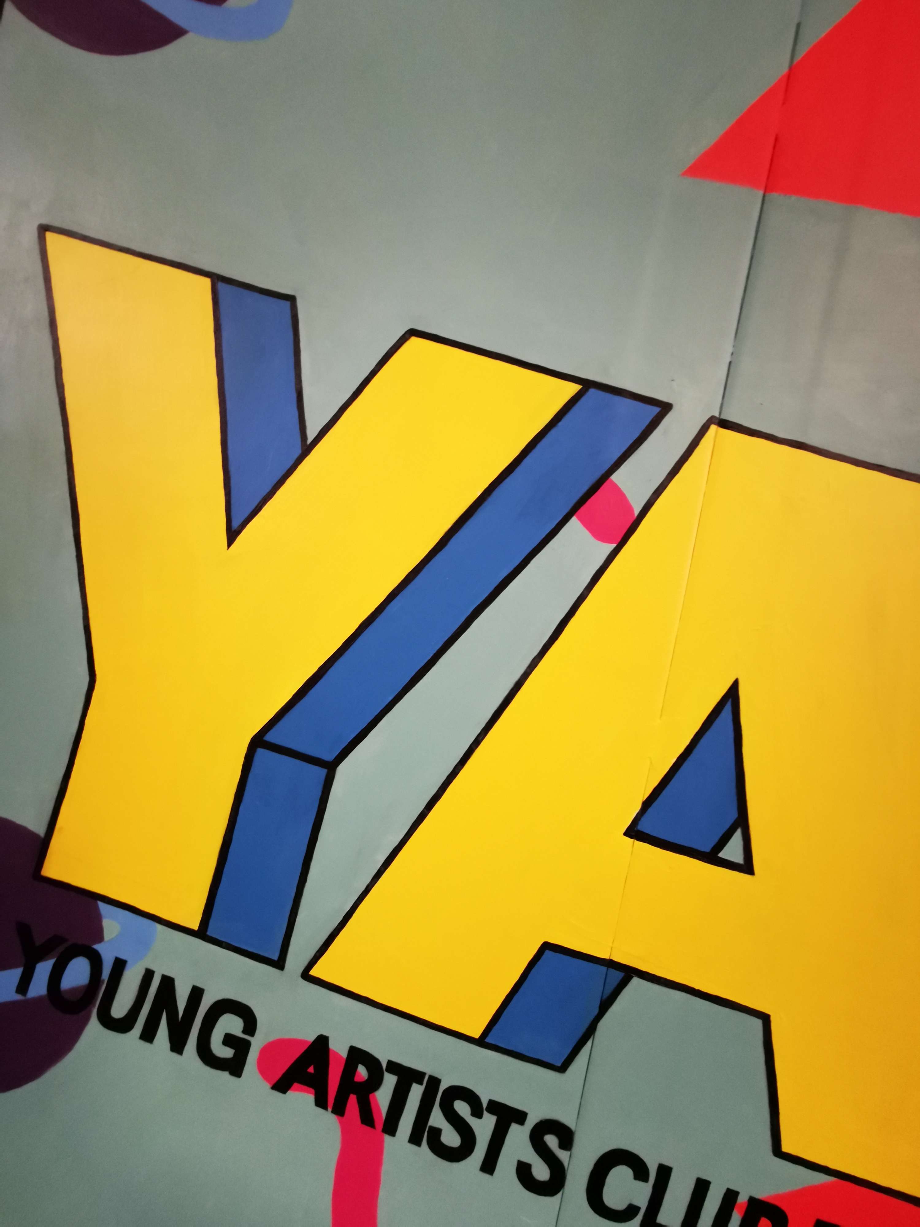 YAC TV mural in collaboration with F.A.T. Studio by Nadina Ali
