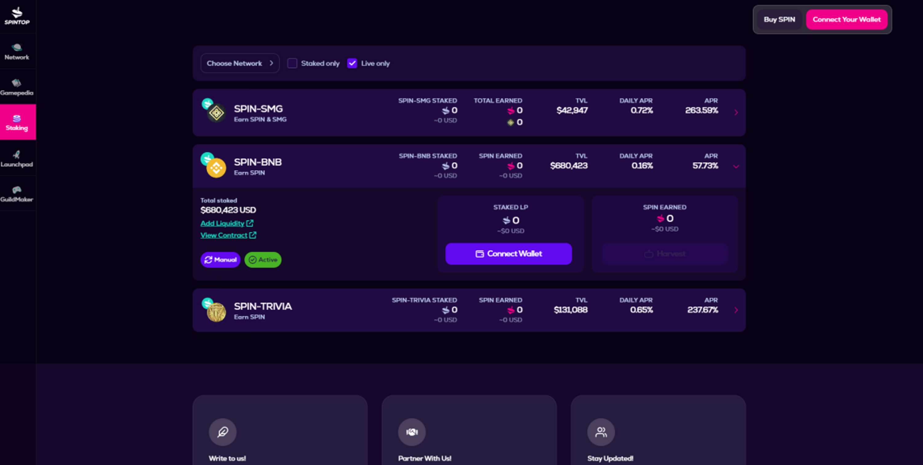 FT and NFT token launch pad and staking by Jin Bang