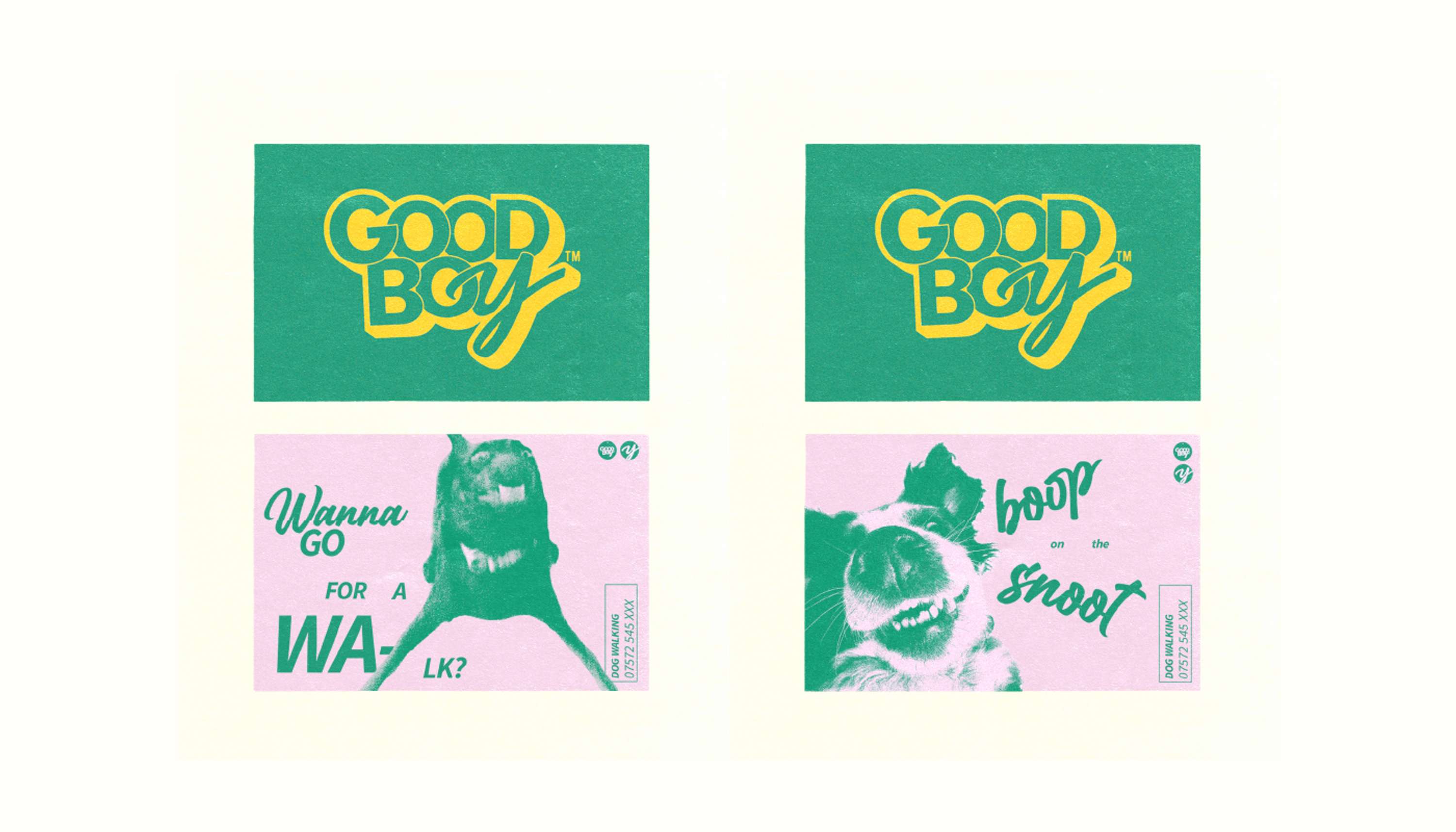 Good Boy Dog Walking & Boarding  |  Logo Design & Brand Identity by Mia Trevelyan