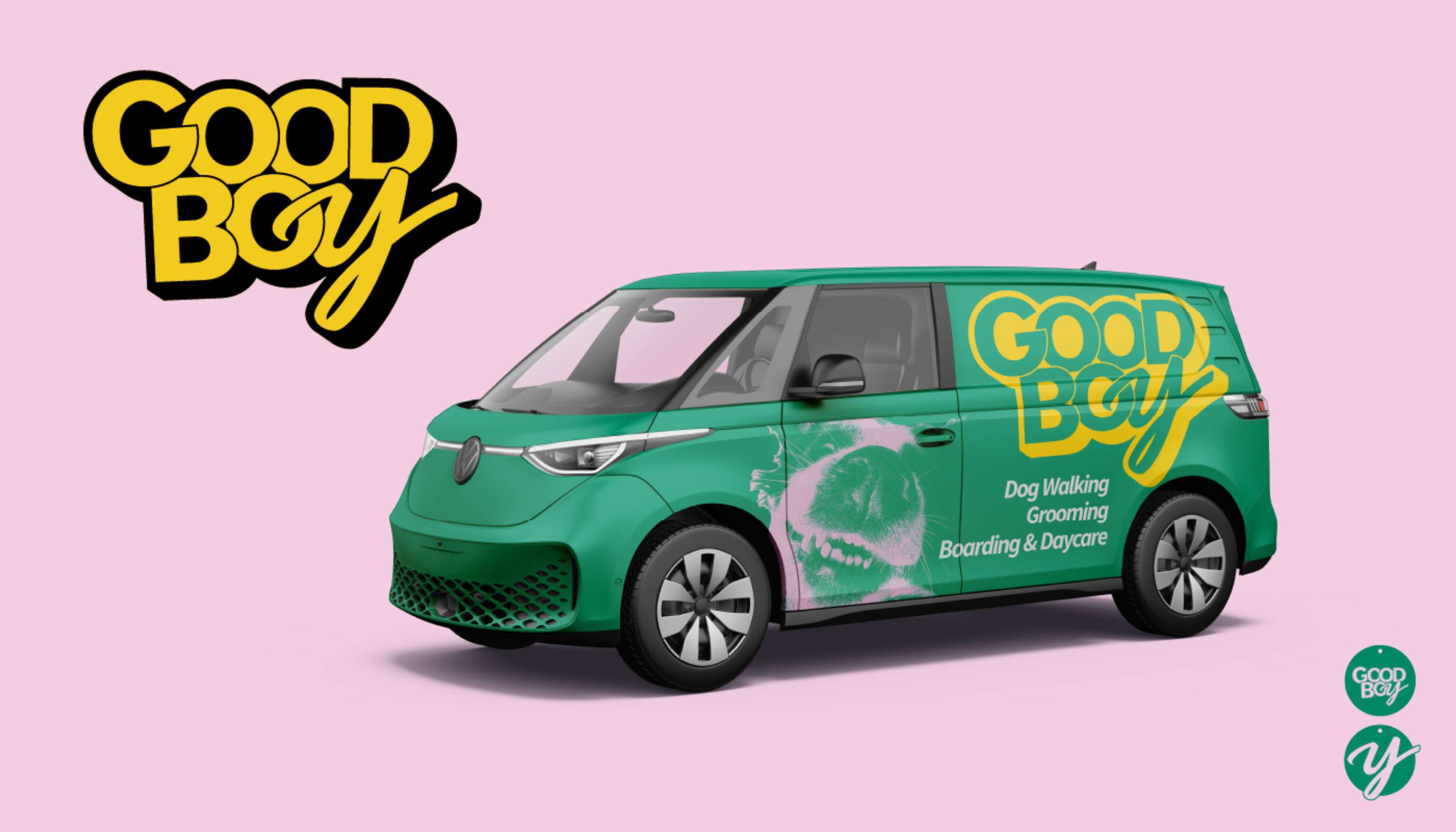 Good Boy Dog Walking & Boarding  |  Logo Design & Brand Identity by Mia Trevelyan