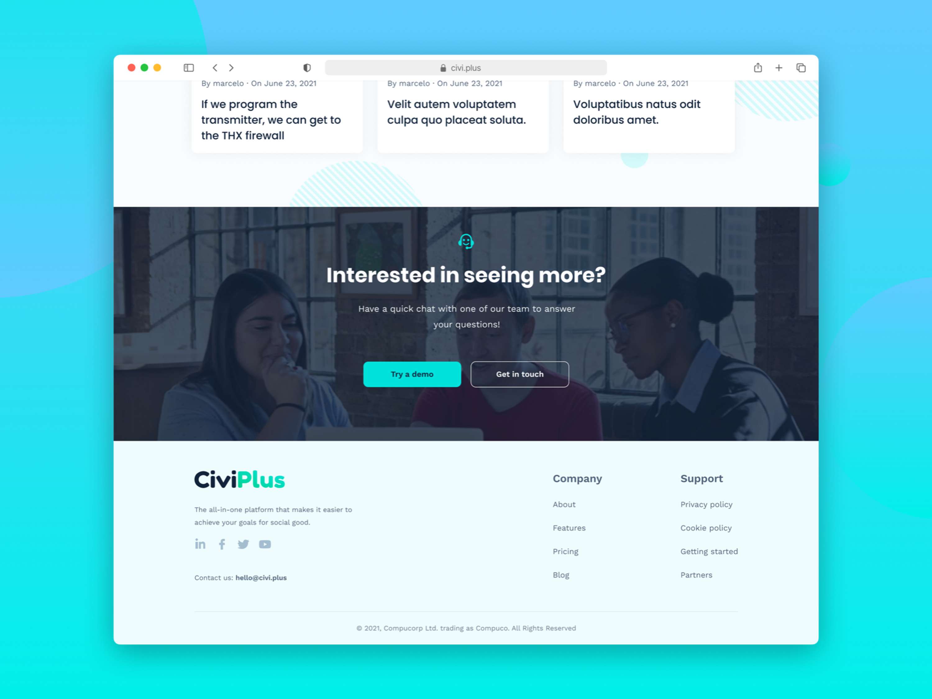 CiviPlus Website by Iñigo Gómez