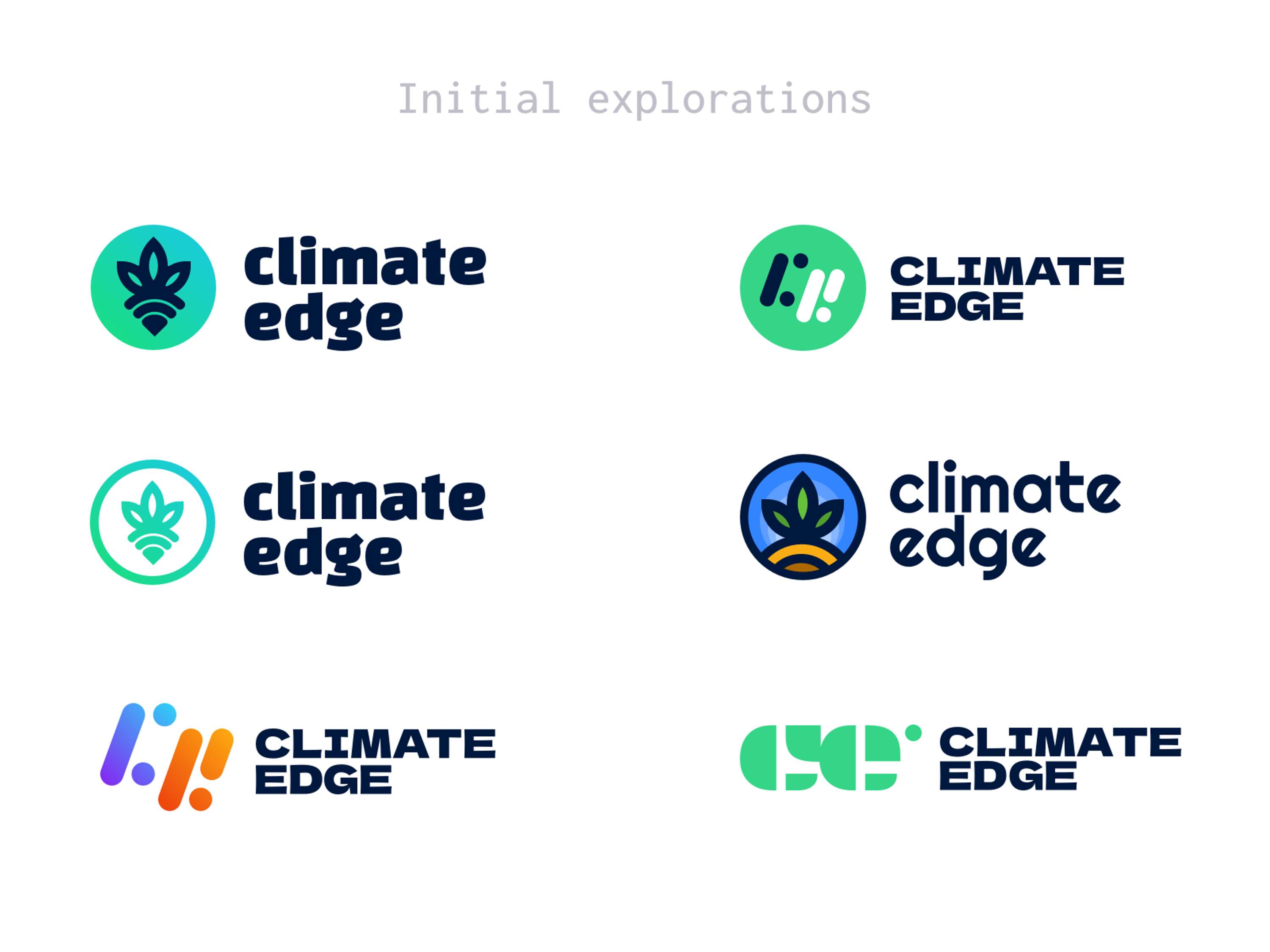 Climate Edge Branding Redesign by Iñigo Gómez