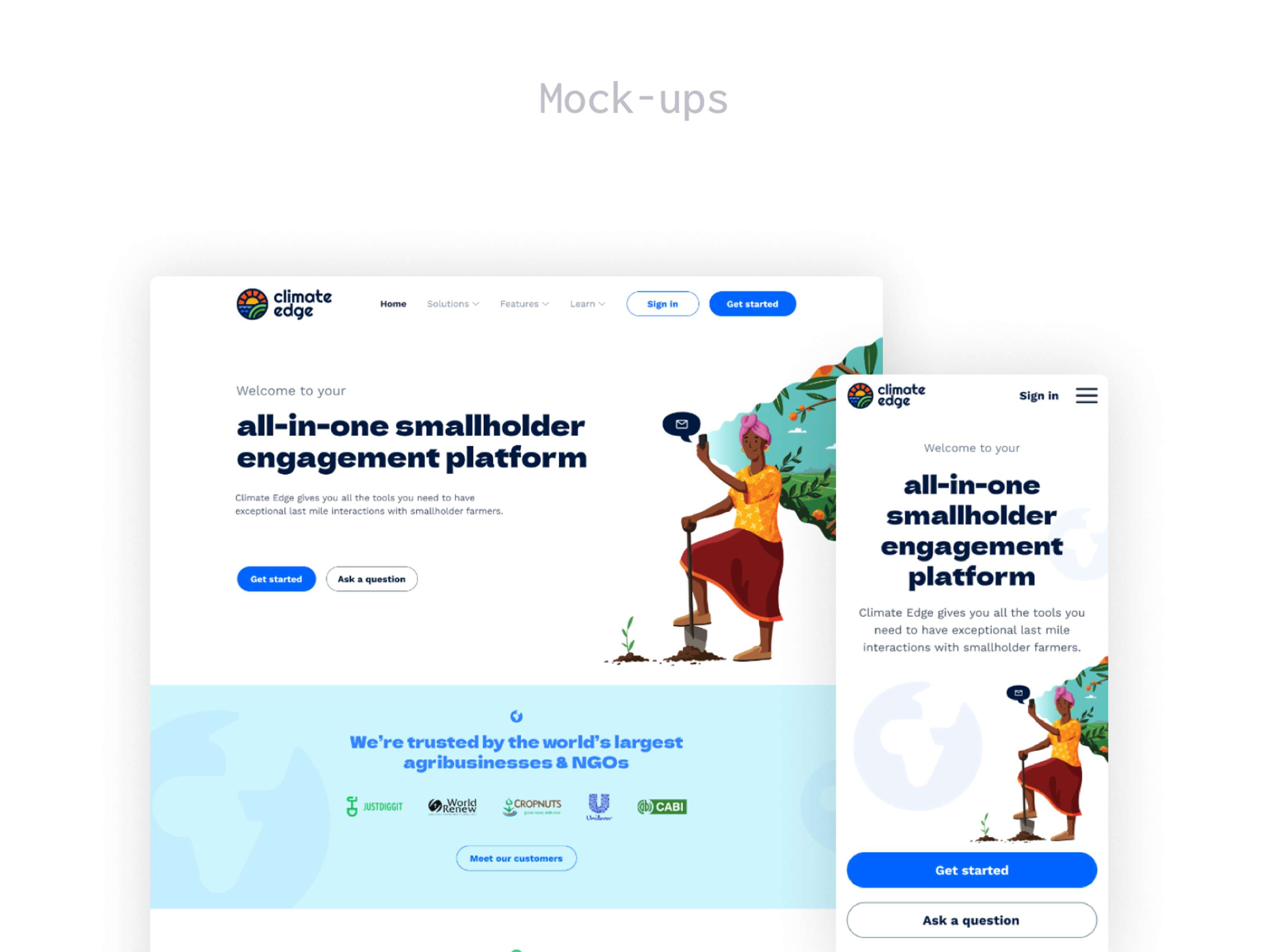 Climate Edge Branding Redesign by Iñigo Gómez