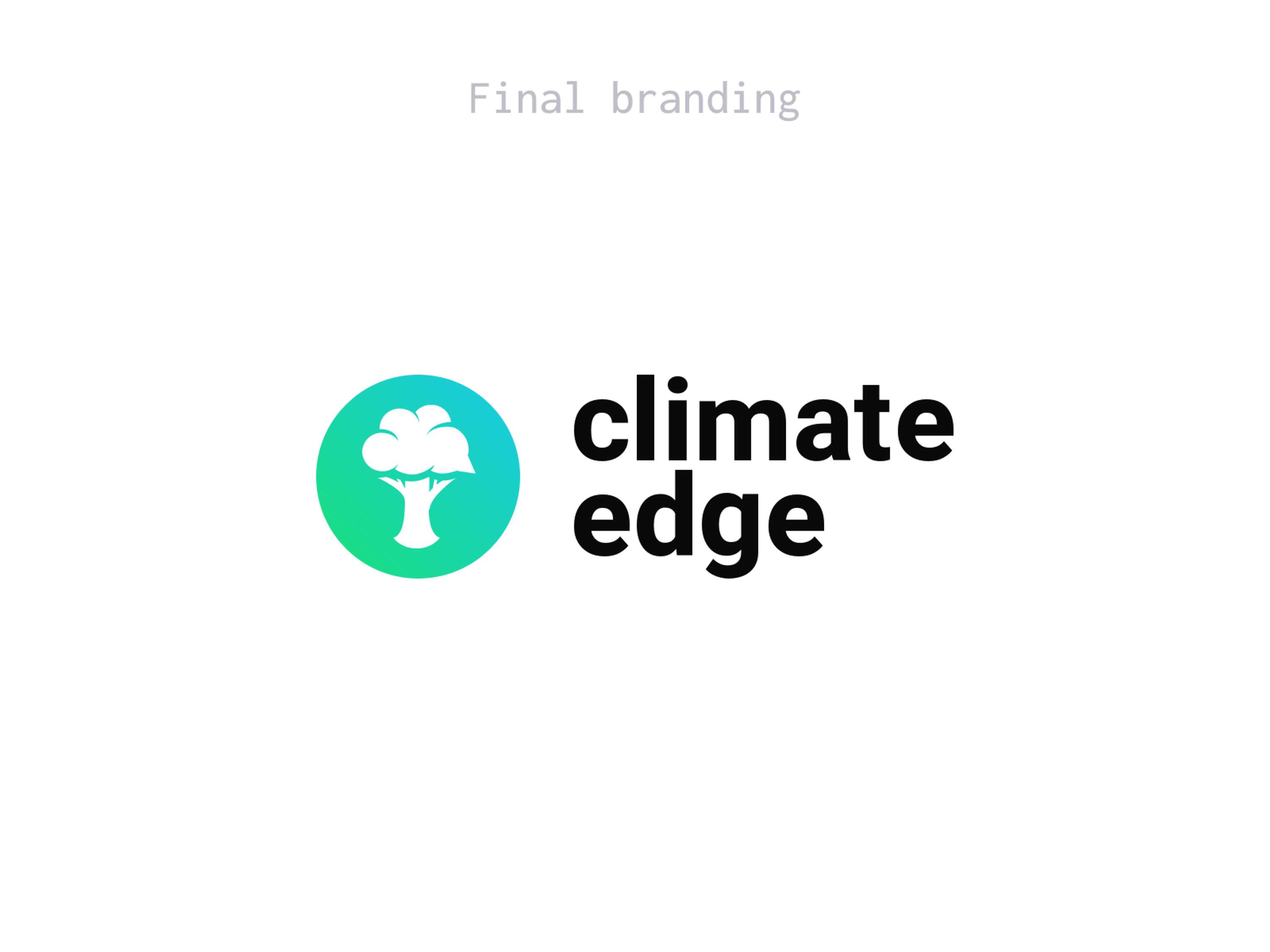 Climate Edge Branding Redesign by Iñigo Gómez