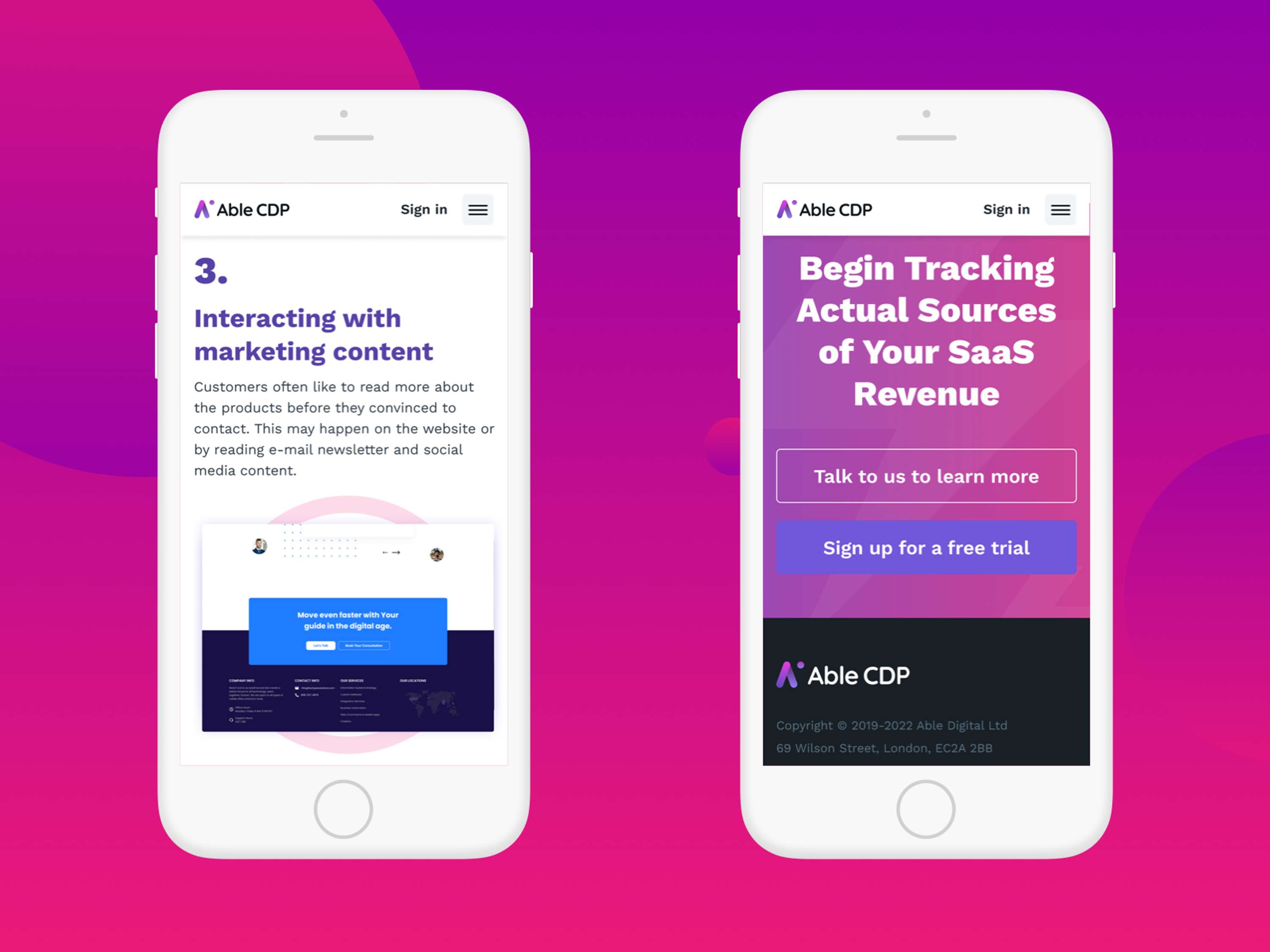 Able CDP Website + Desktop App + Styleguide by Iñigo Gómez