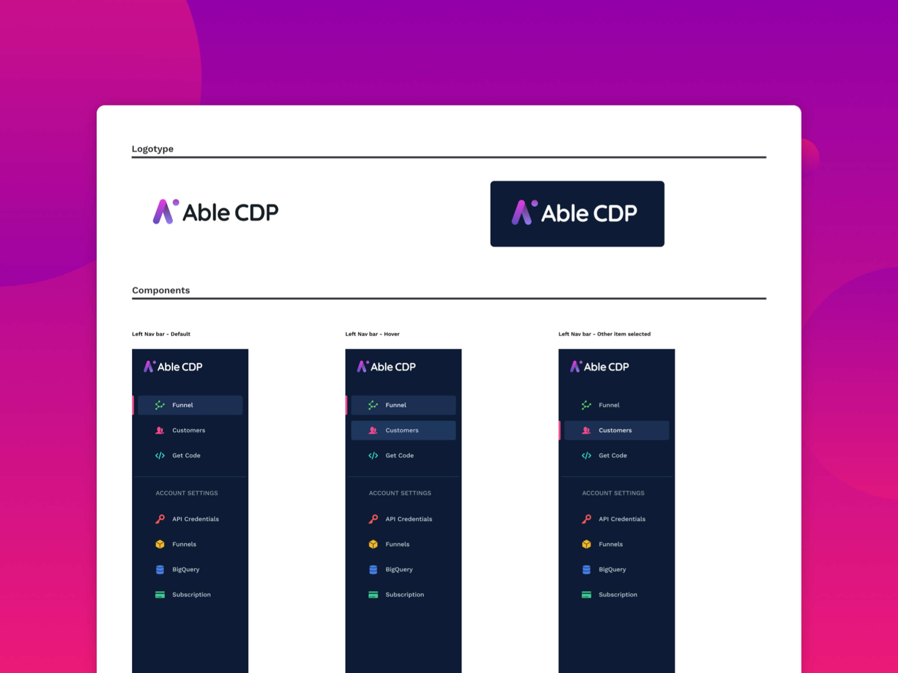 Able CDP Website + Desktop App + Styleguide by Iñigo Gómez