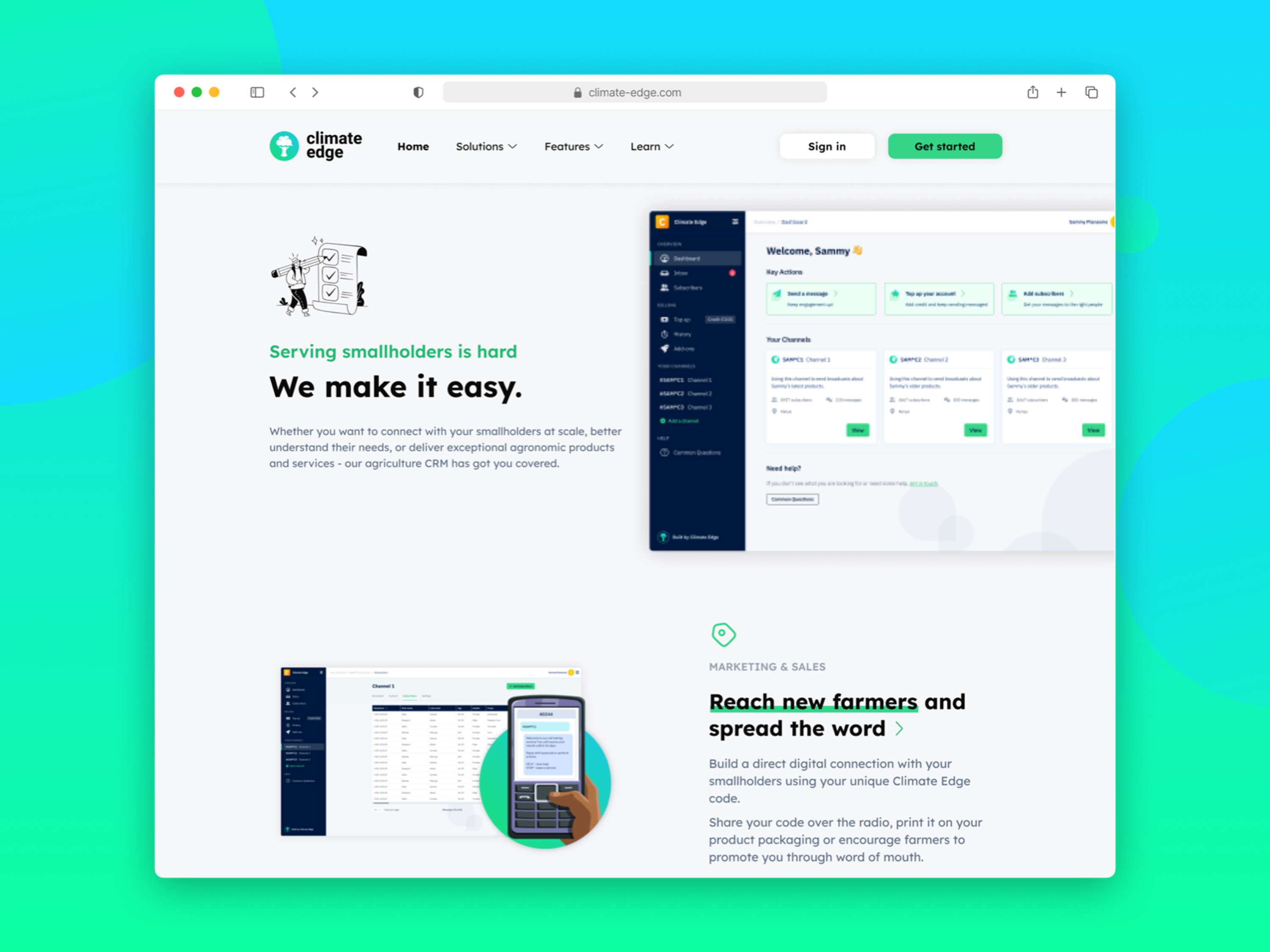 Climate Edge Website by Iñigo Gómez