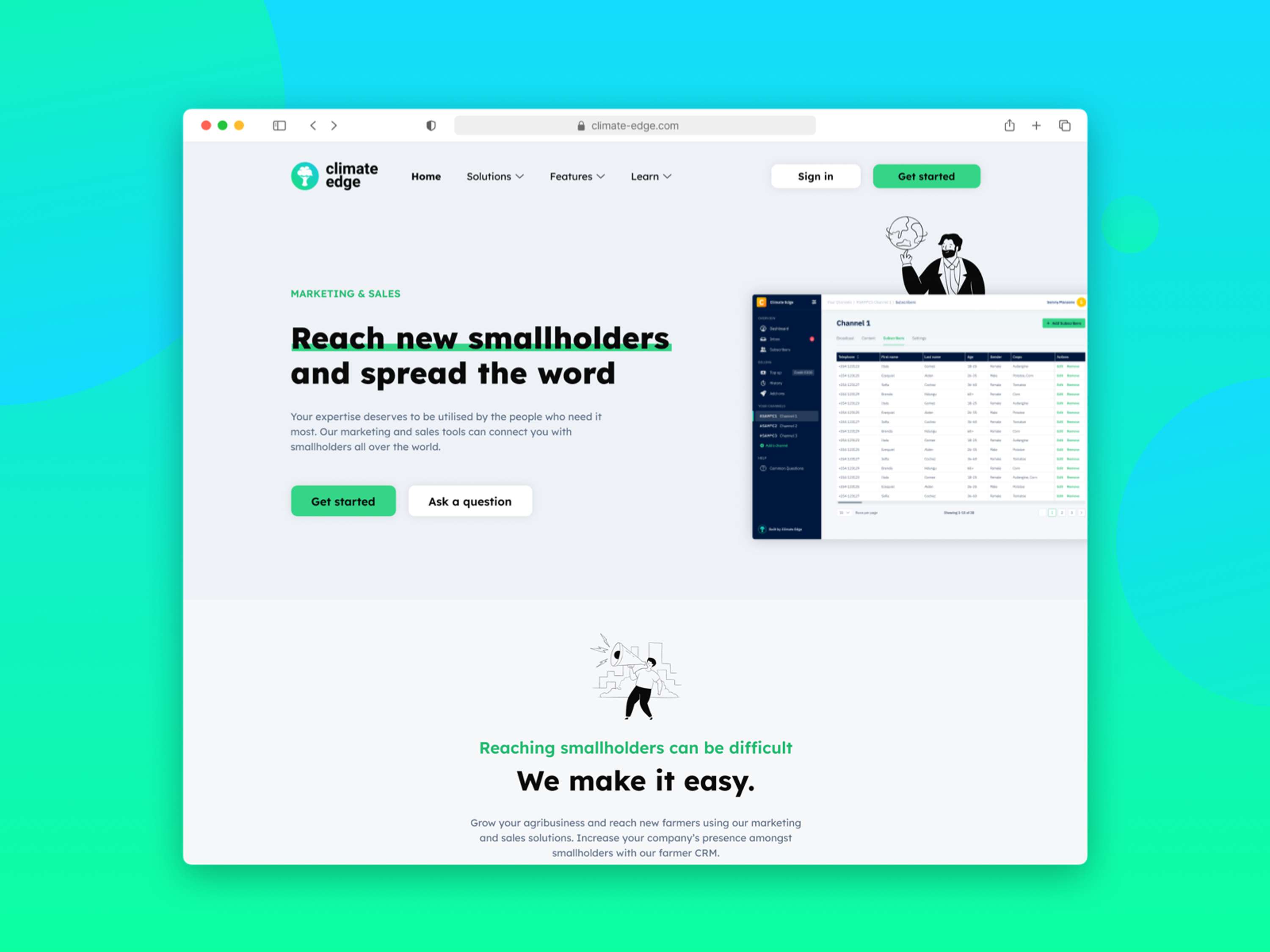 Climate Edge Website by Iñigo Gómez