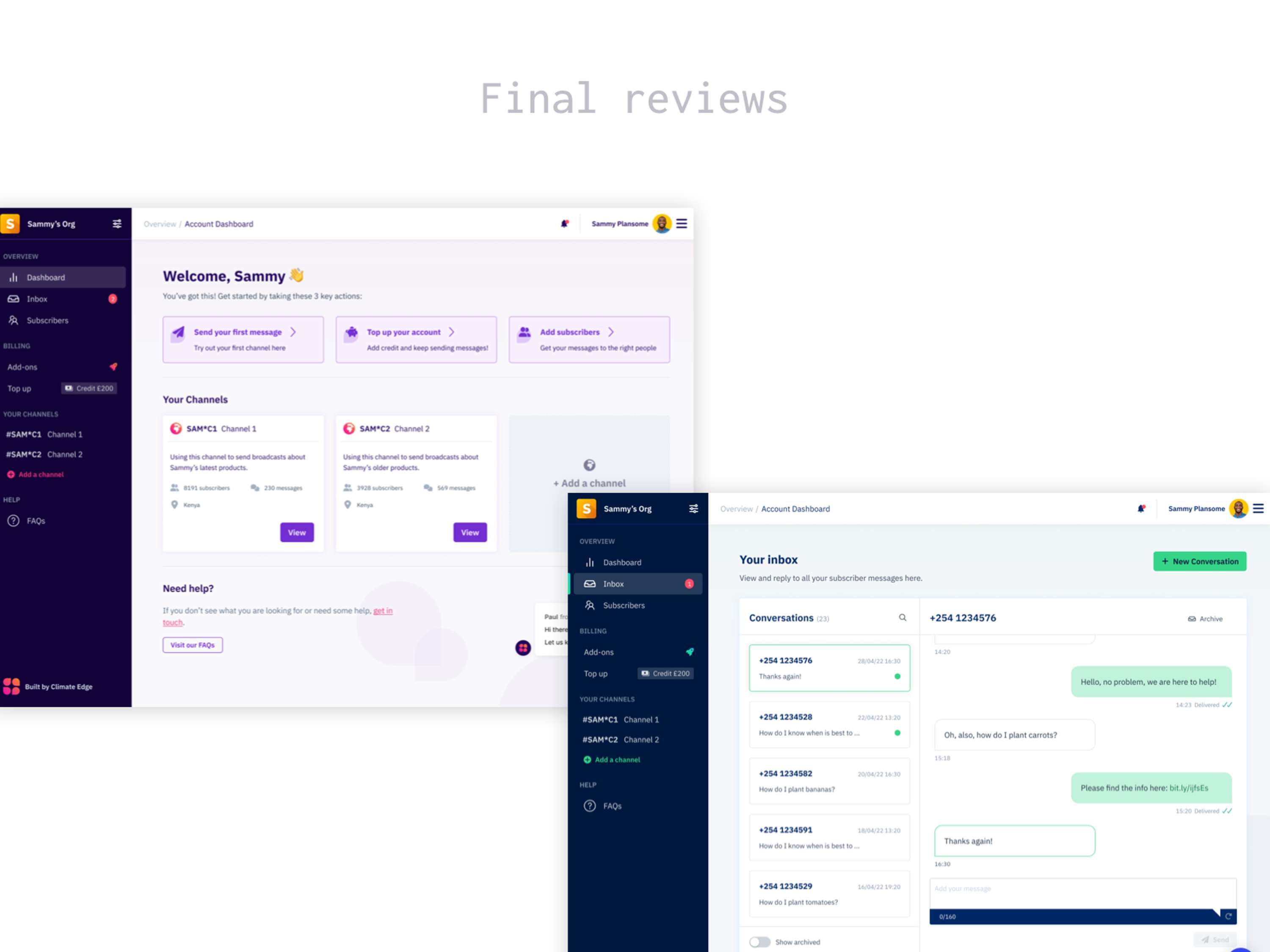 Climate Edge CRM Platform by Iñigo Gómez