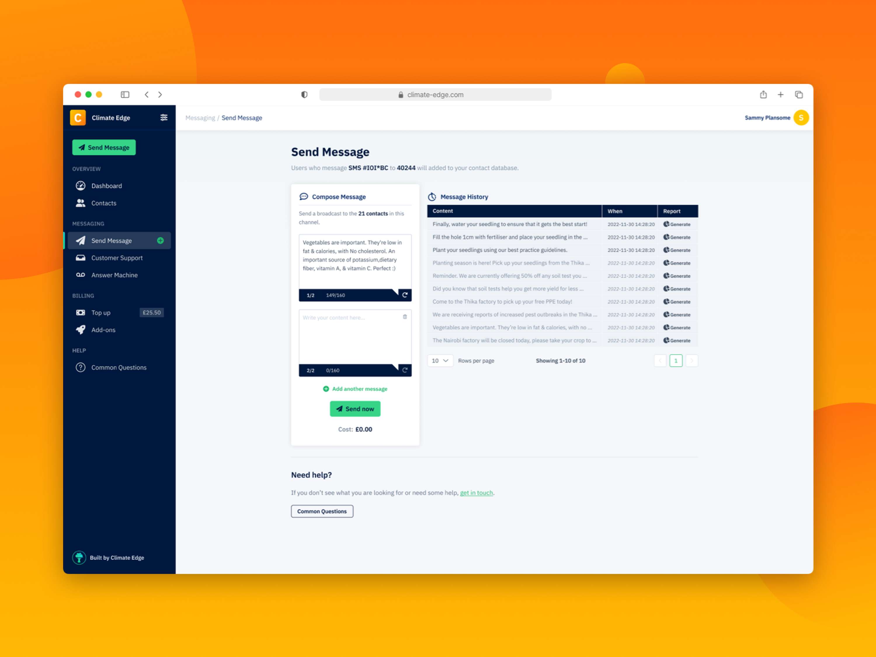 Climate Edge CRM Platform by Iñigo Gómez