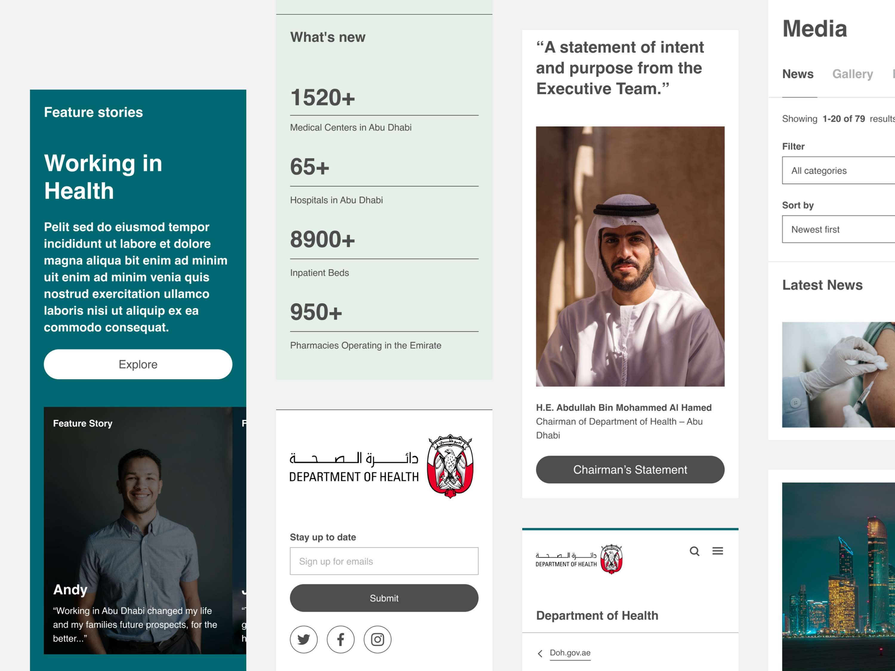 Supporting Abu Dhabi’s digital transformation with a new website experience, and a scalable design system for increased government performance. by Mercedes Alonso