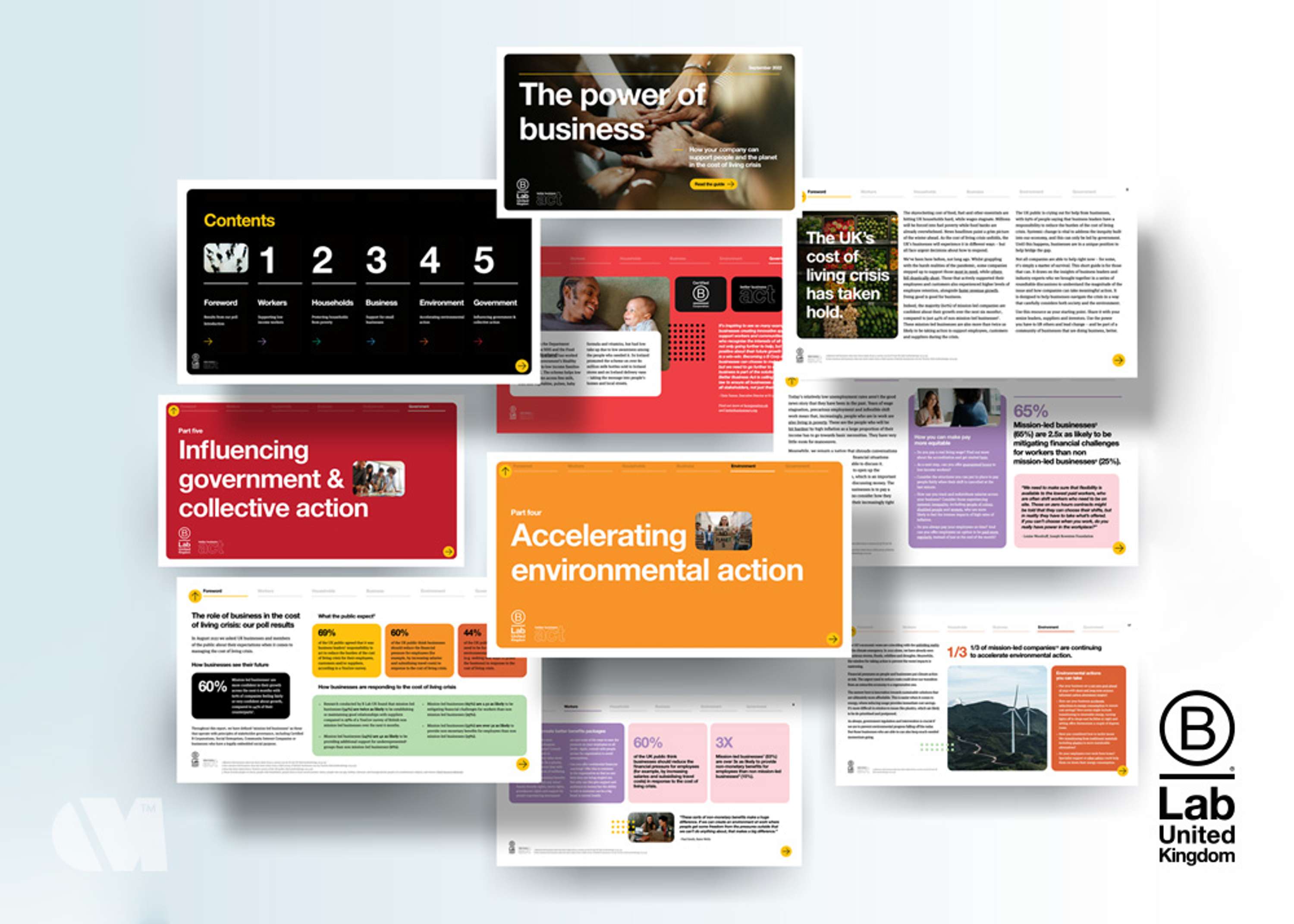 Interactive Guide for B Corp UK by Oli Milburn