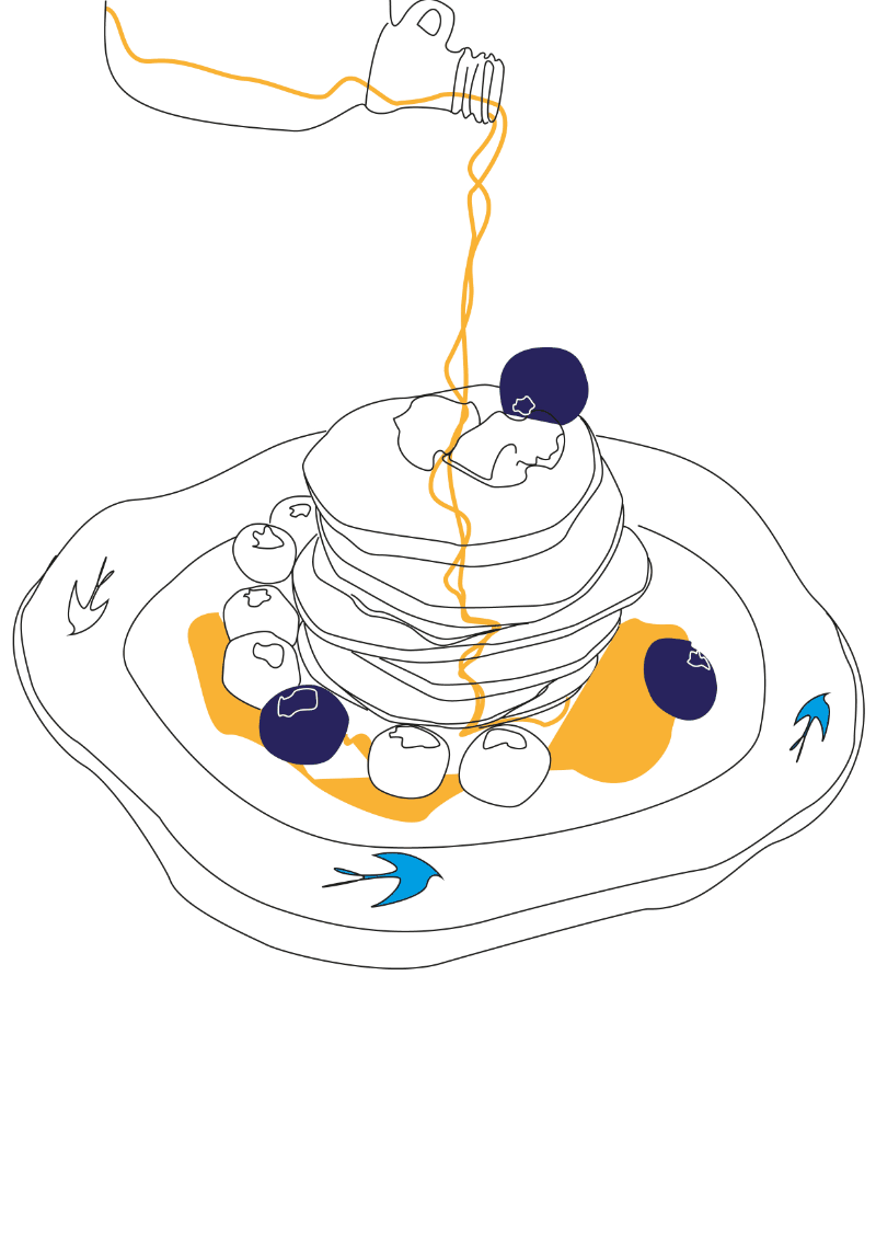 Tableware illustrations and animations by Elza Rigel