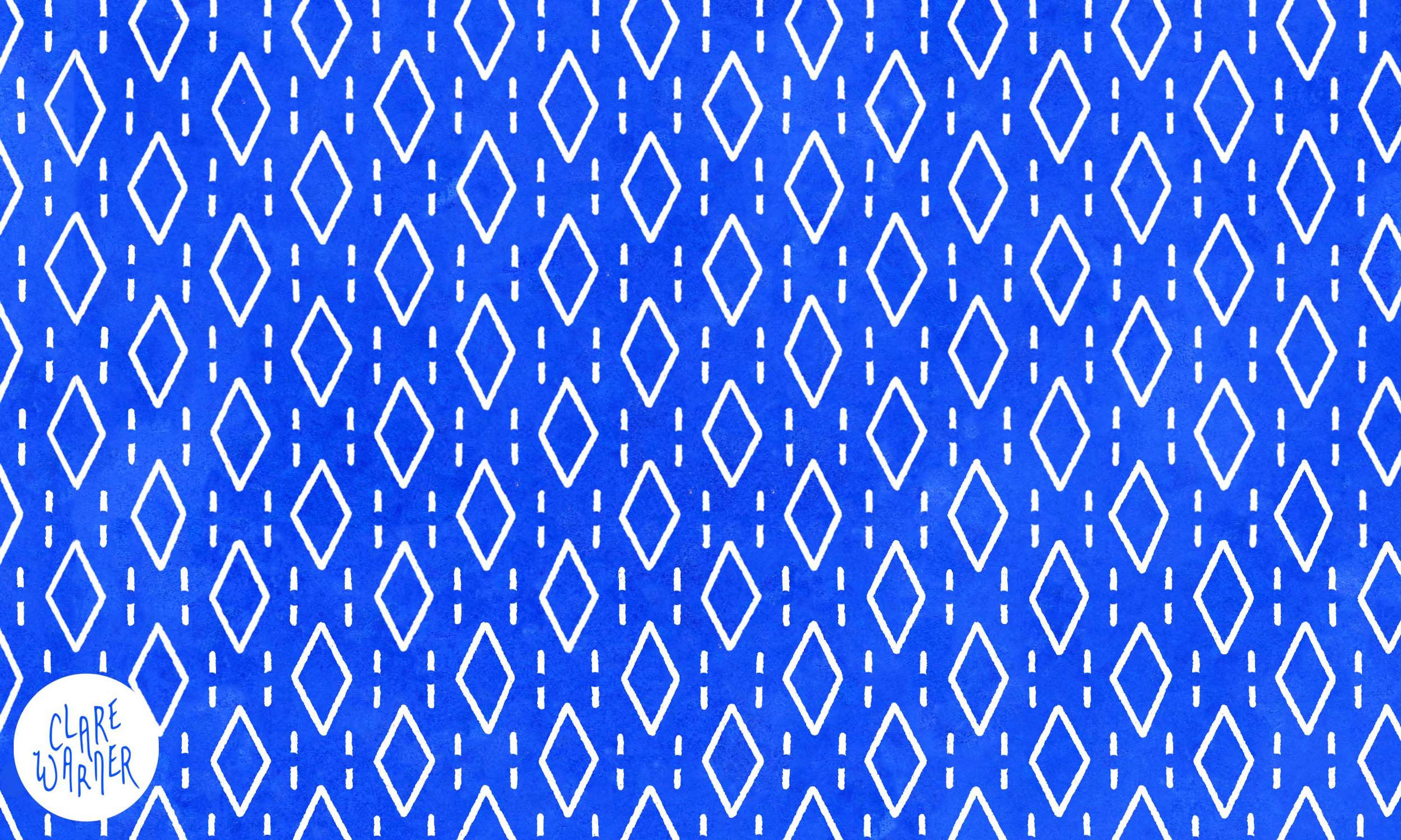 Blue and White Rabbits Nursery Project by Clare Warner