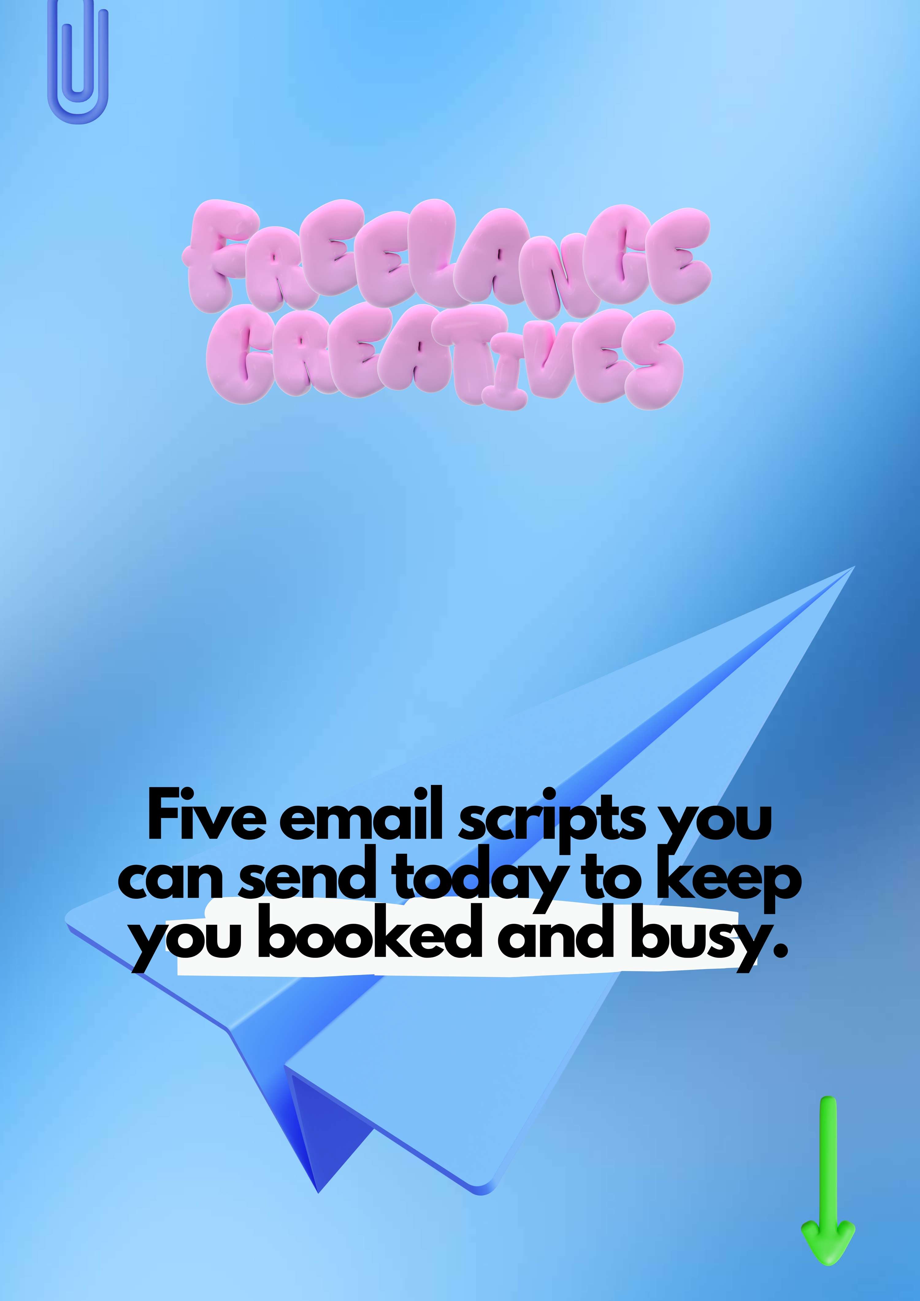 Five free email scripts you can send today to keep you booked and busy. by Mollie Rose