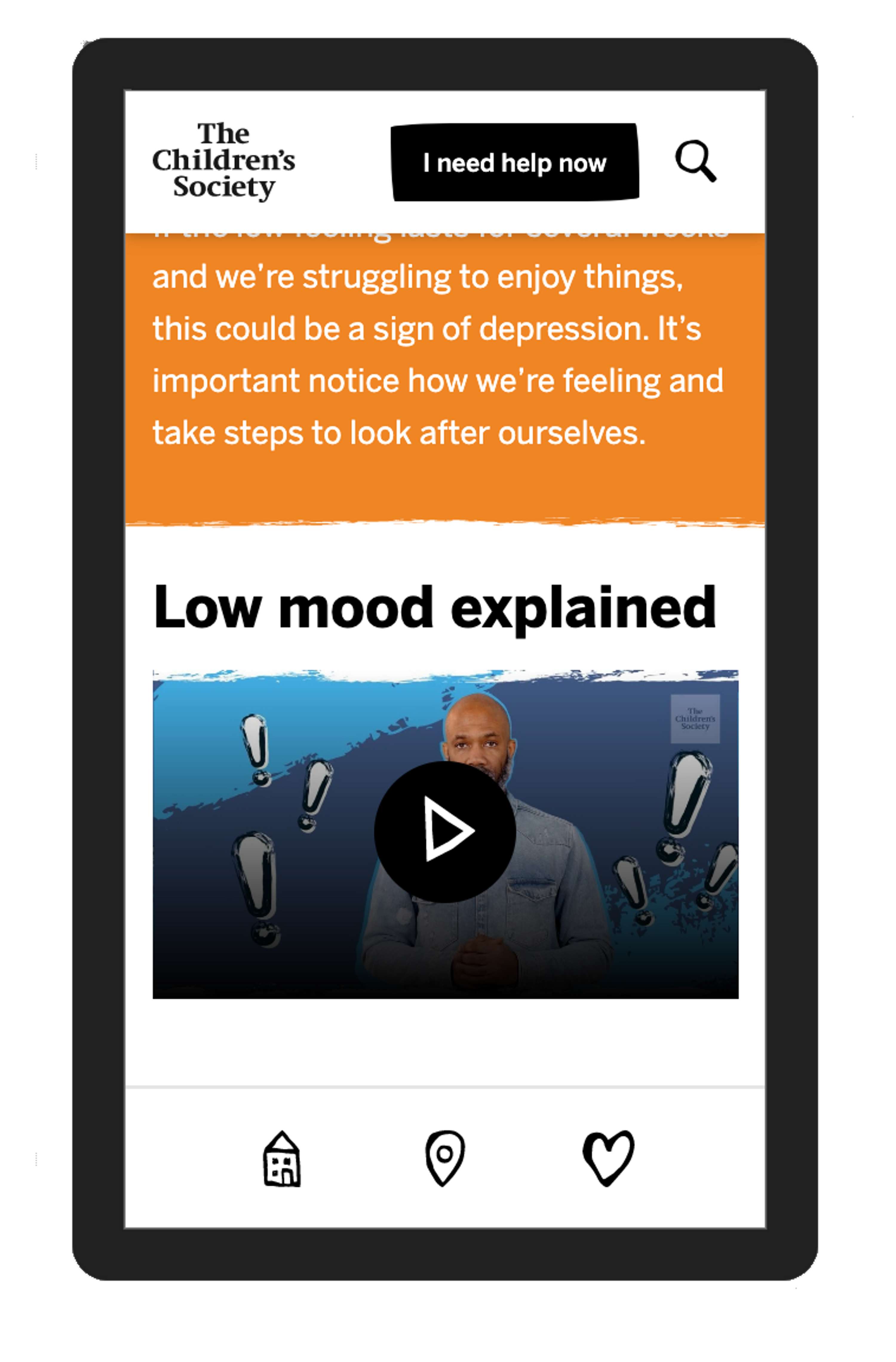 Wellbeing App: user research, design ideation, content creation, testing by Kaja Luke