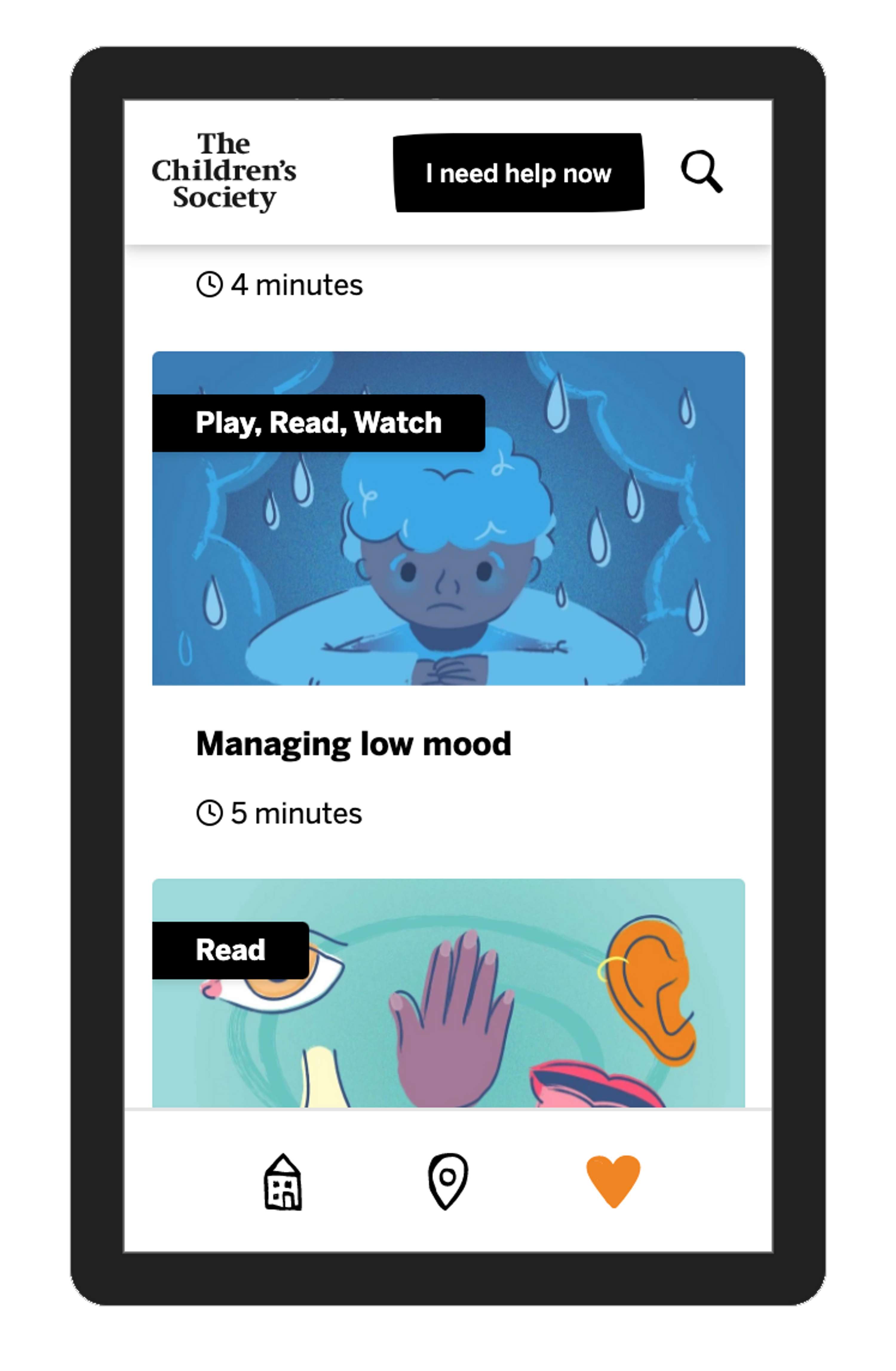 Wellbeing App: user research, design ideation, content creation, testing by Kaja Luke